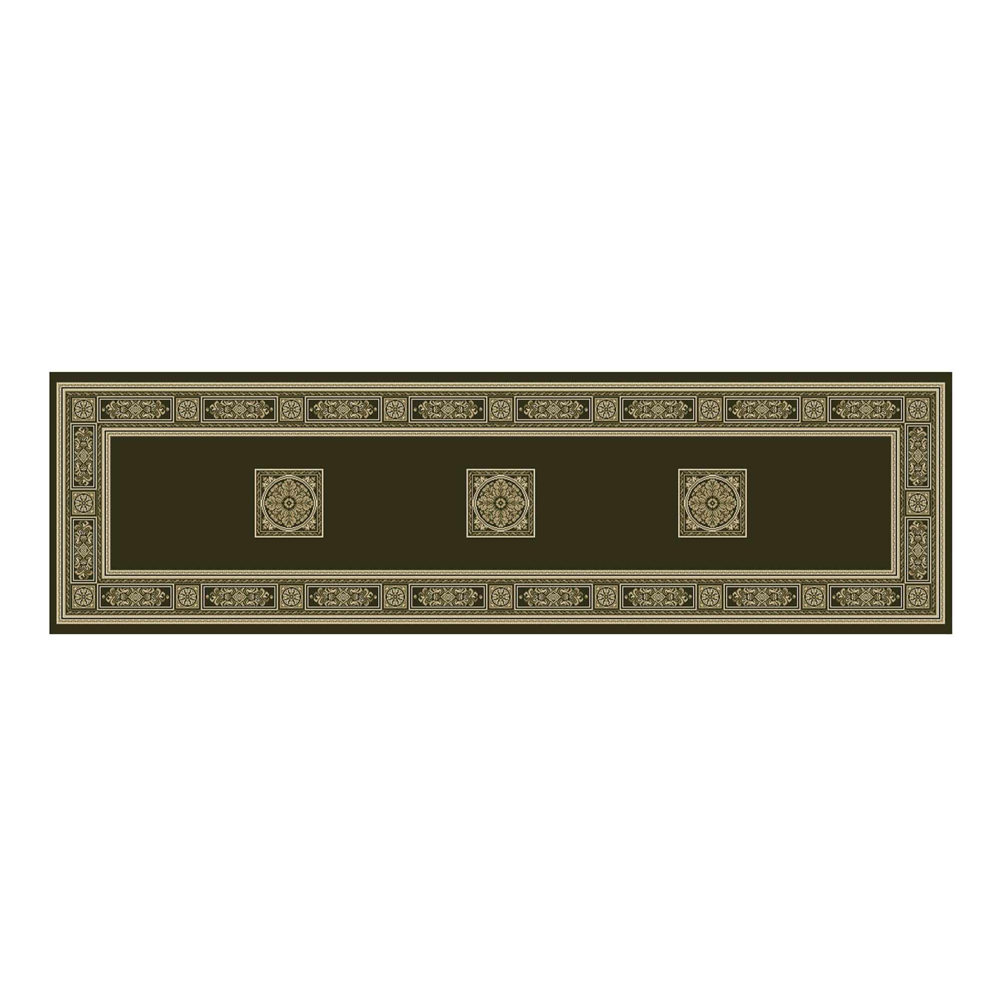 Da Vinci Rug Black/Cream 057-0801-3233 67cm x 330cm