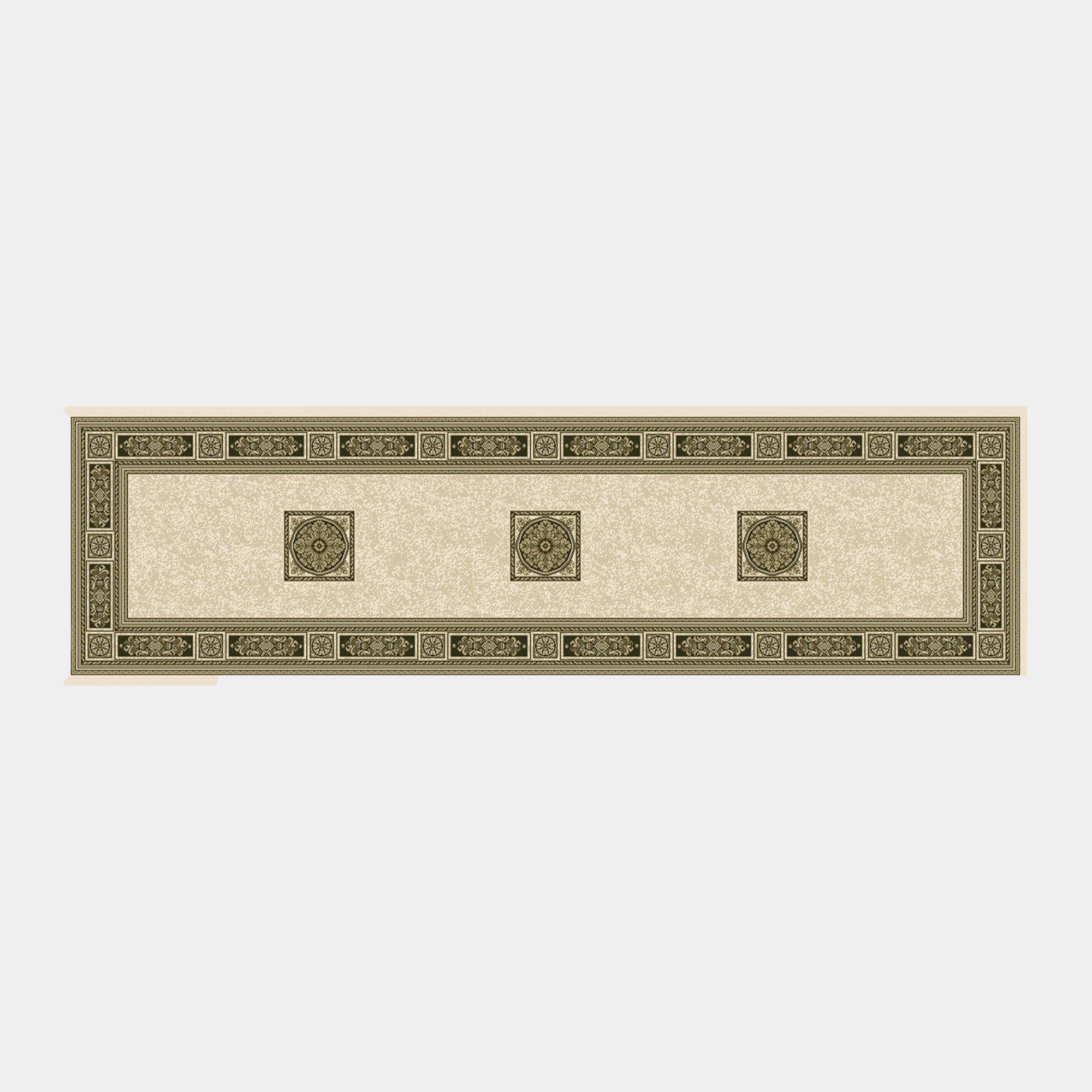 Da Vinci - Traditional Runner Rug Cream Black 057 0801 6223