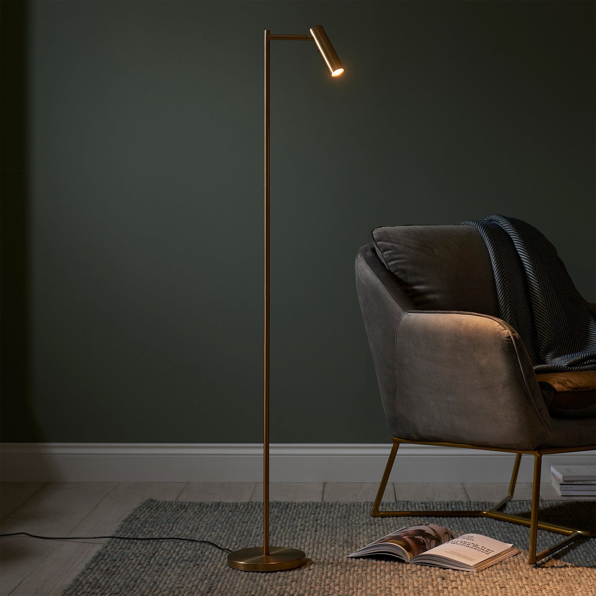 Didi Reader Floor Lamp Gold