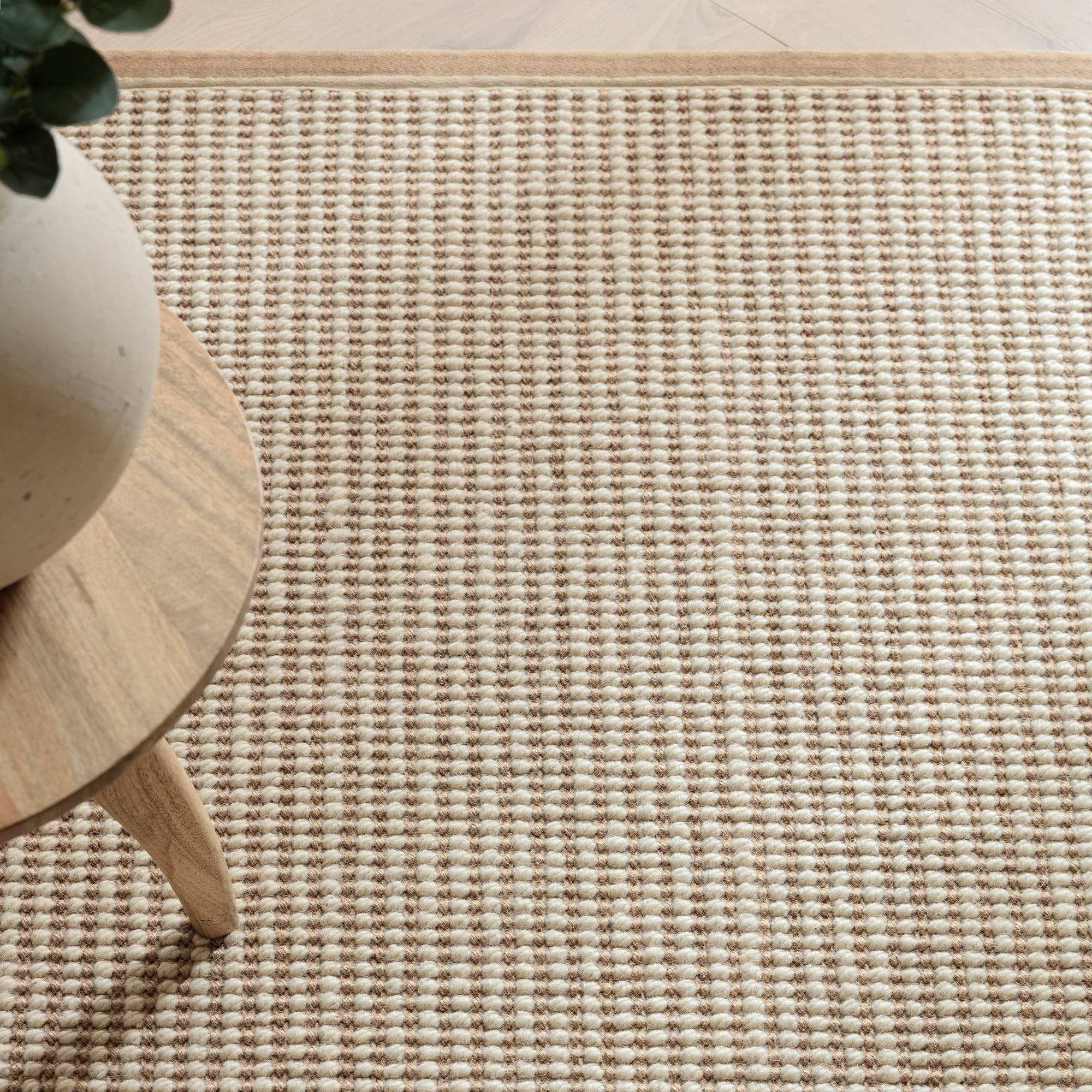 Korra Loop Rug Linen Cream 120cm x 170cm
