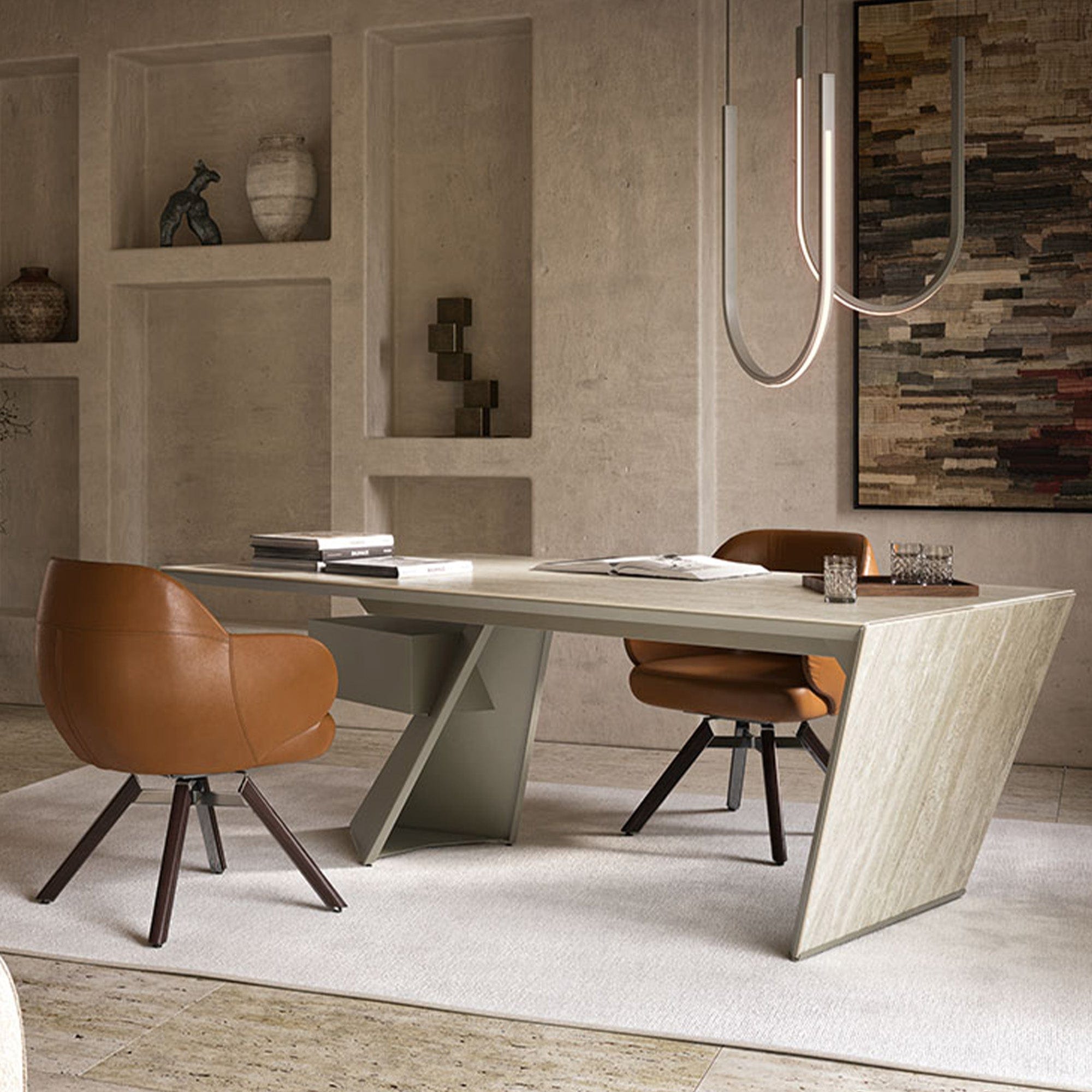 Cattelan Italia Nasdaq Keramik - Office Desk, Ceramic