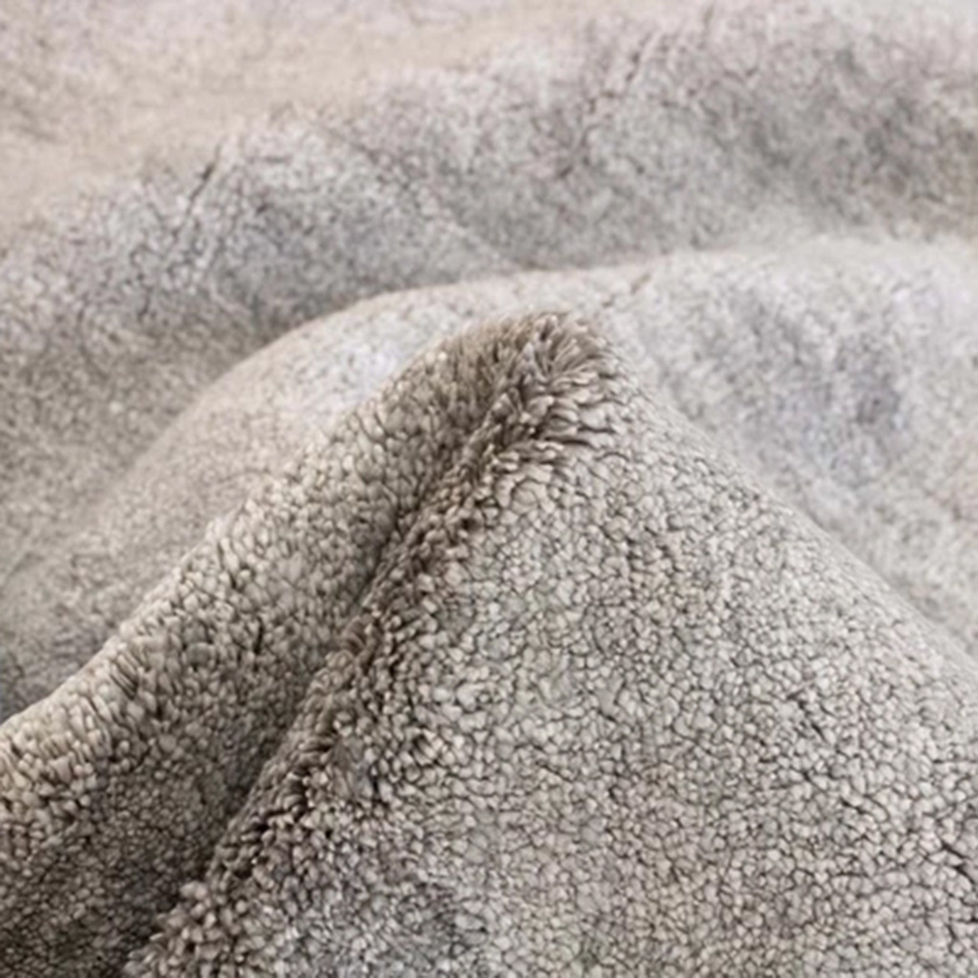 Plain Dust Round Rug Steel 200cm