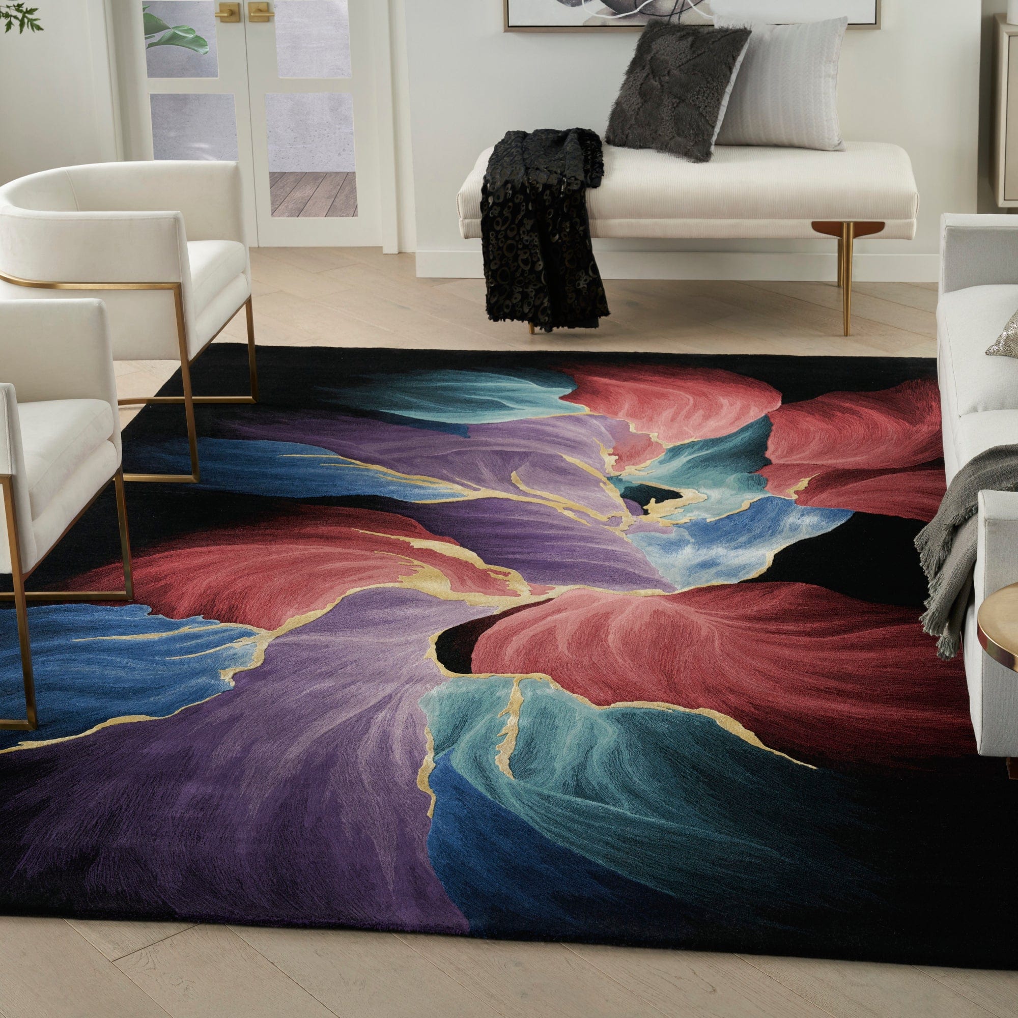 Prismatic PRS34 - Black Rug, 168 x 226cm
