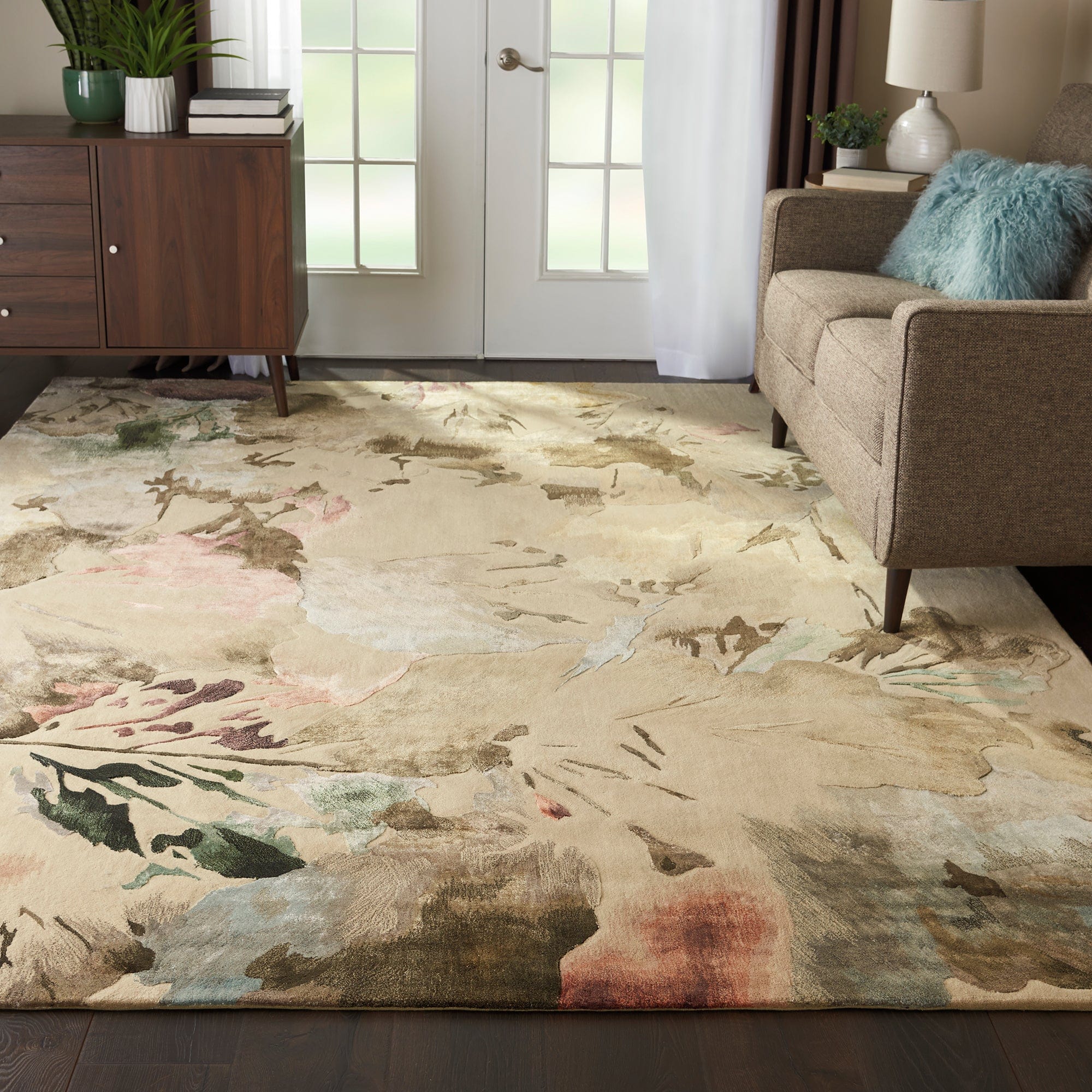 Prismatic PRS15 - Floral Beige Rug