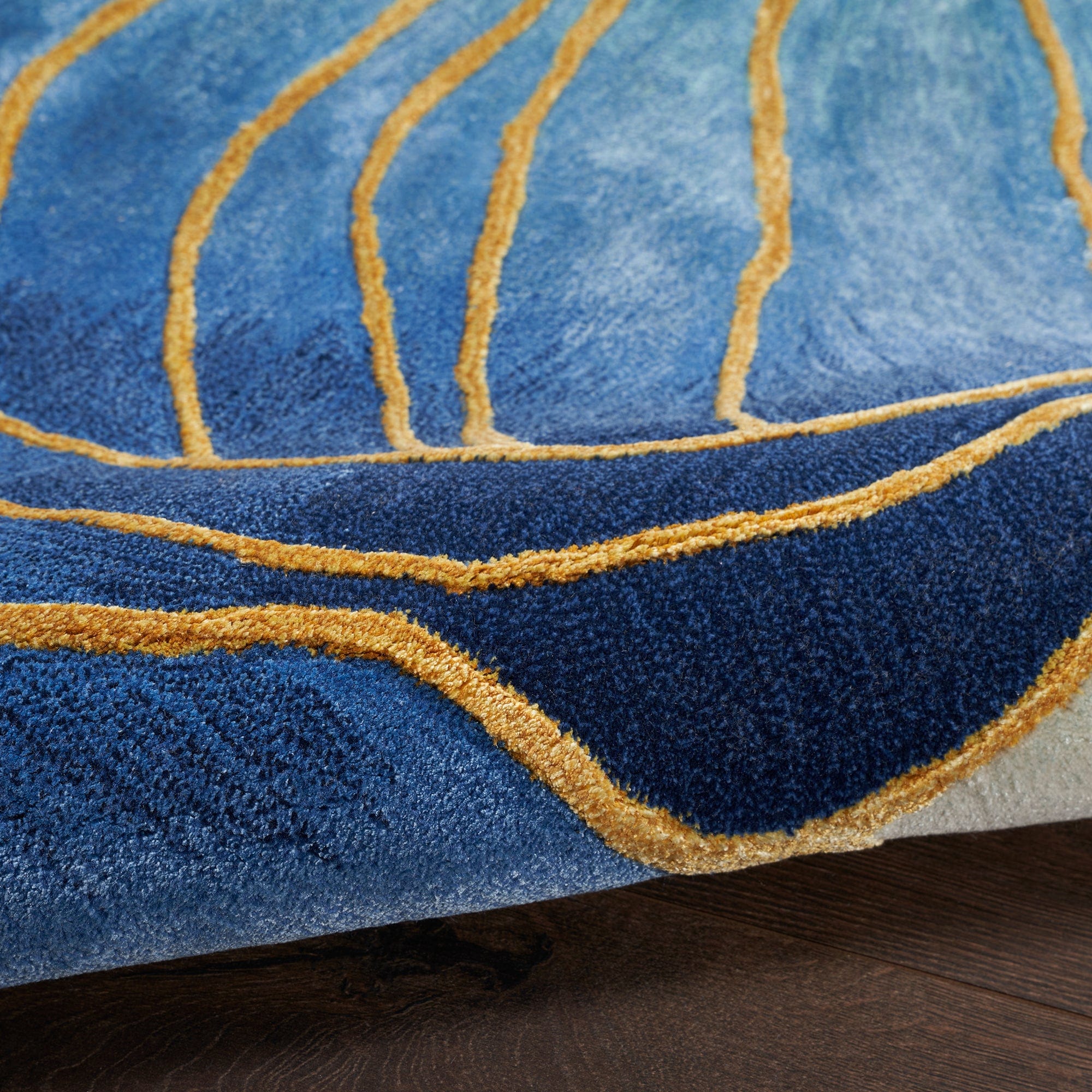 Prismatic Rug - PRS32 Blue Gold 259 x 351cm