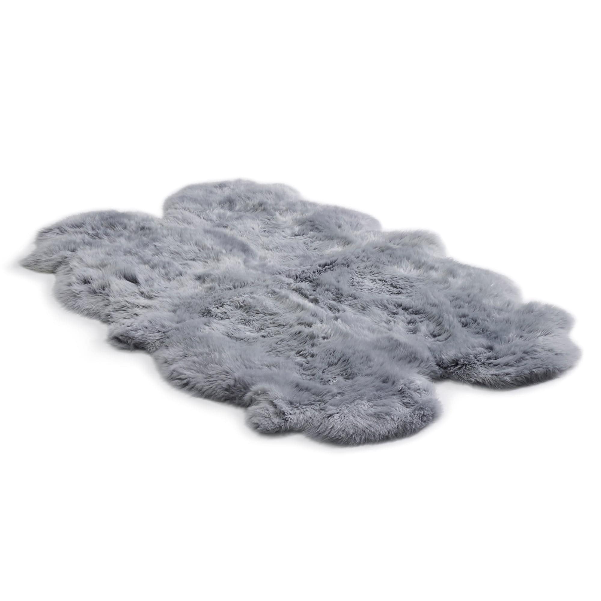 Sheepskin - 4 Piece Rug Steel