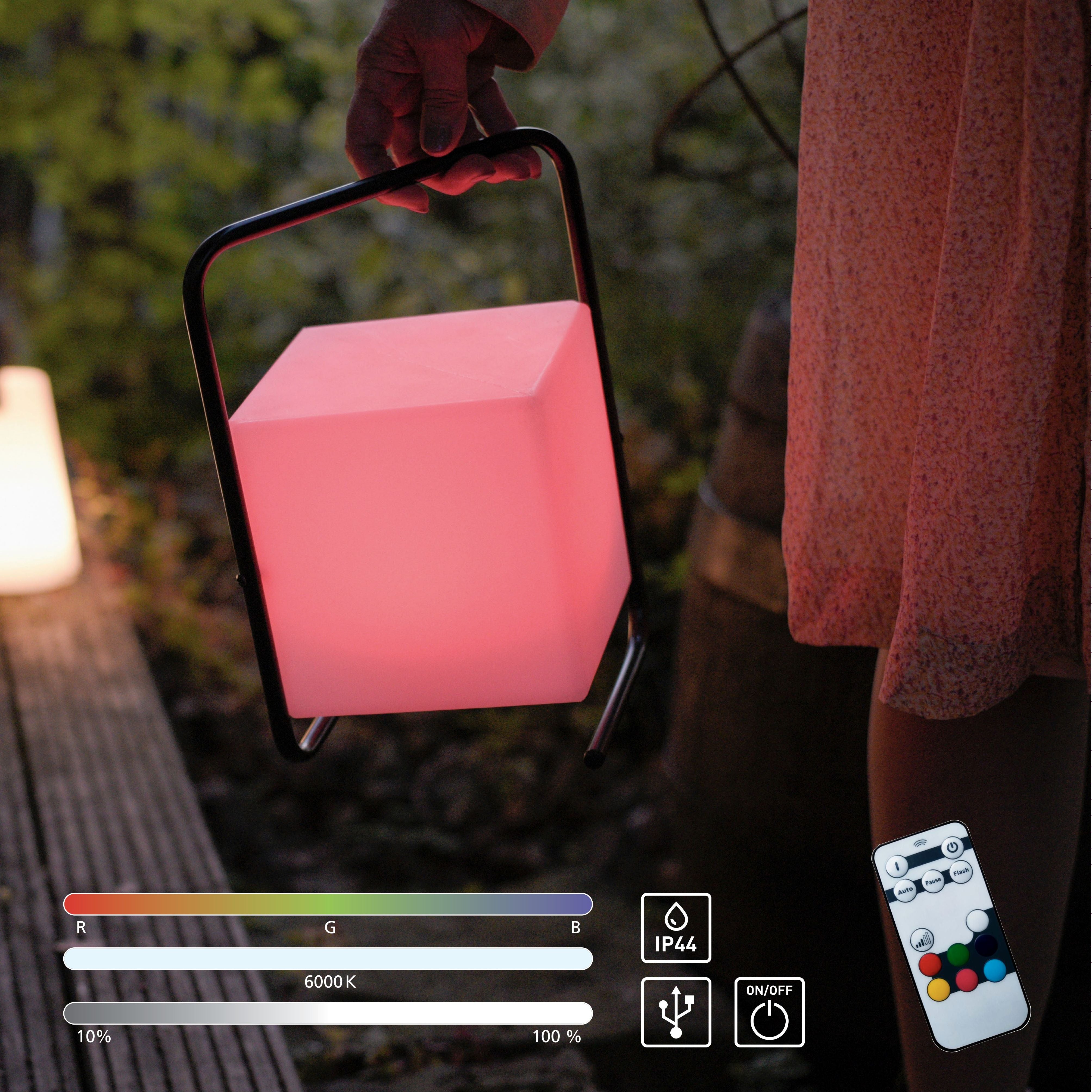 Moxton Black & White - Outdoor Lantern Lamp
