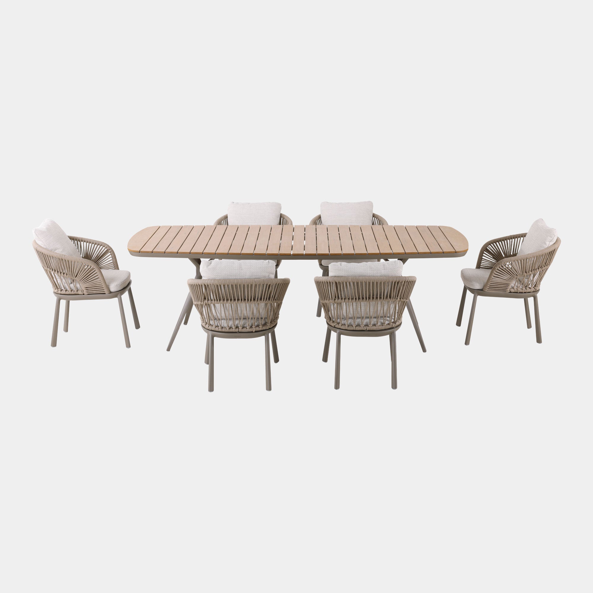 Mauritius - 6 Seat Rectangular Garden Dining Set