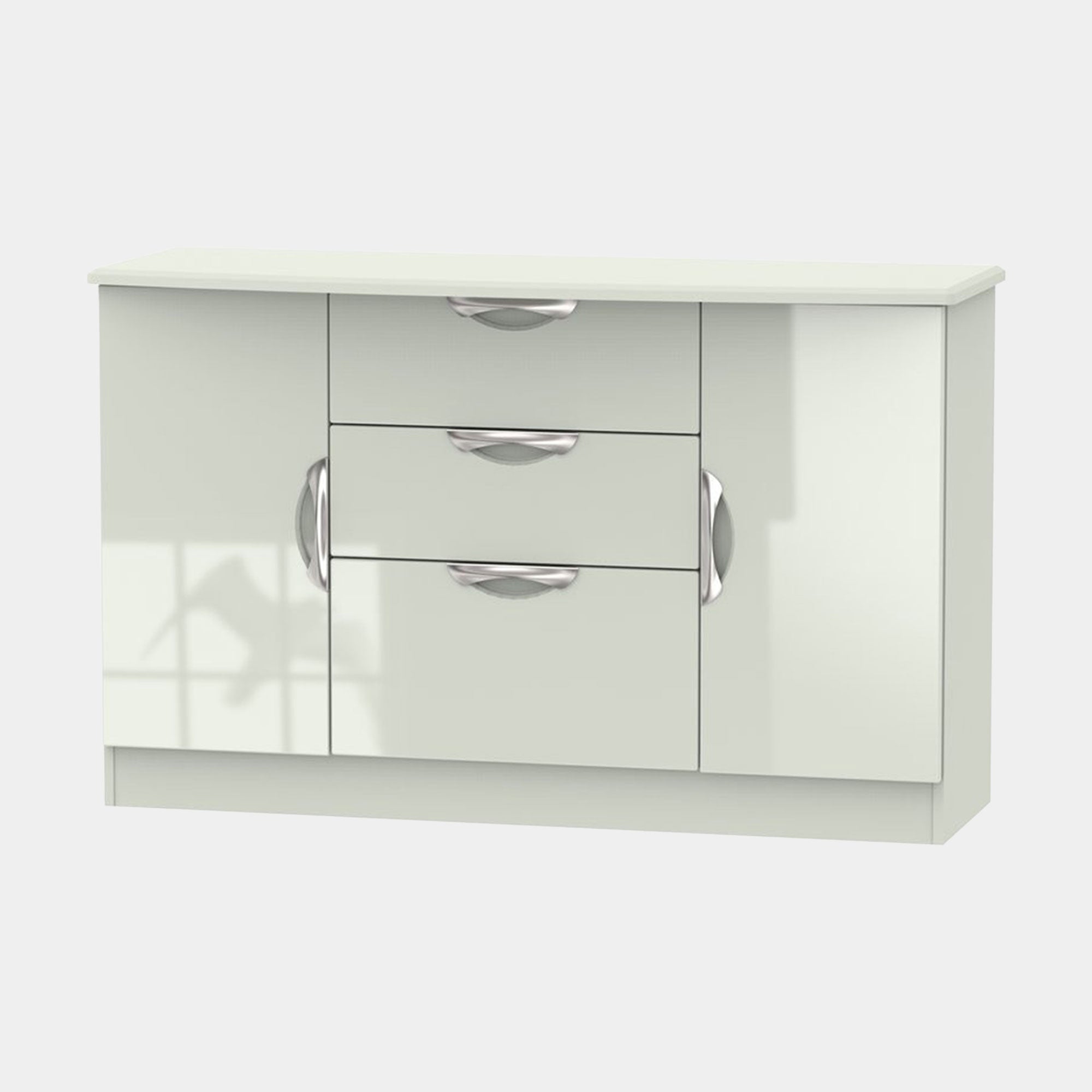 Cornell - Sideboard, High Gloss 2 Door 3 Drawers Kashmir