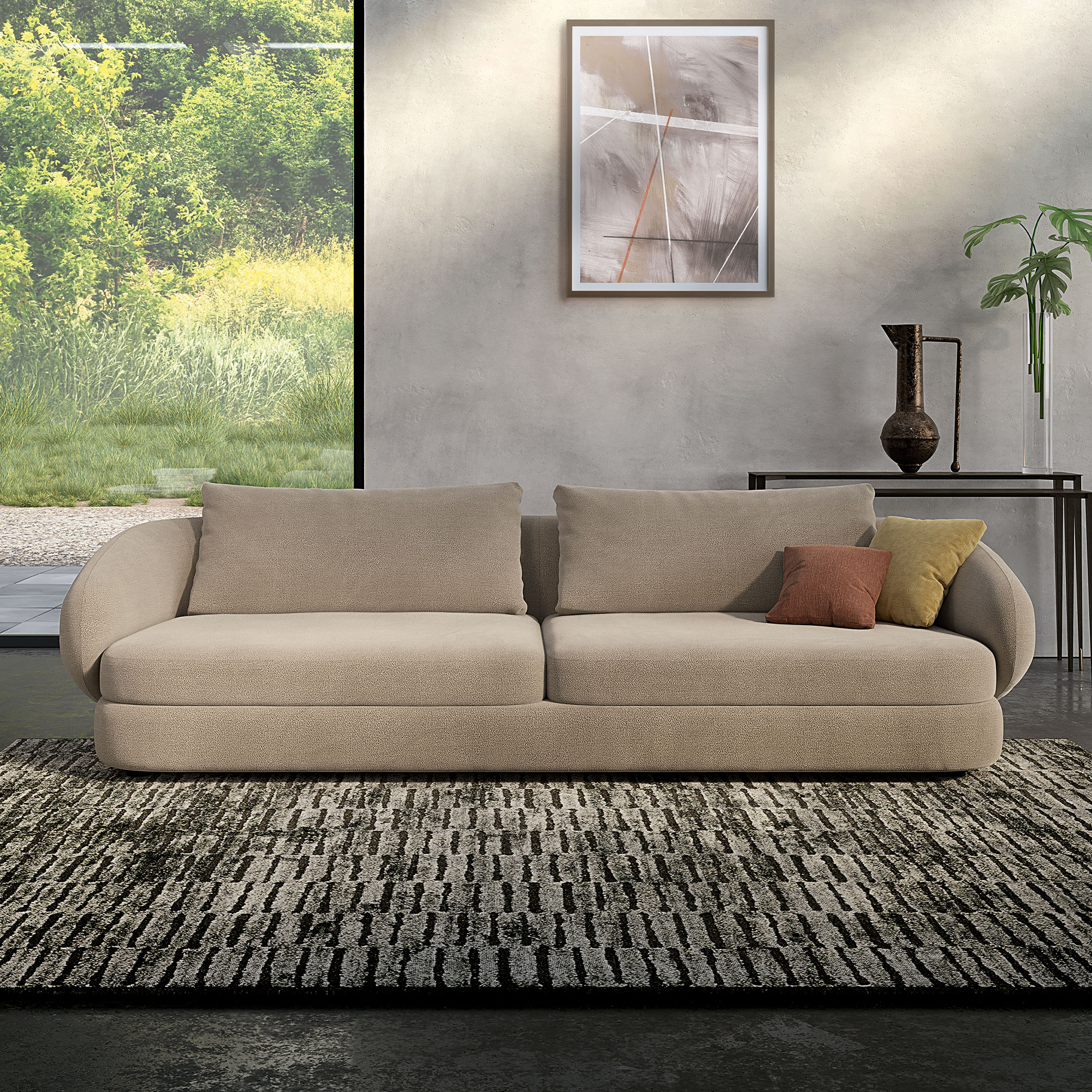 Cattelan Italia Craig - 2 Seat Sofa In Fabric