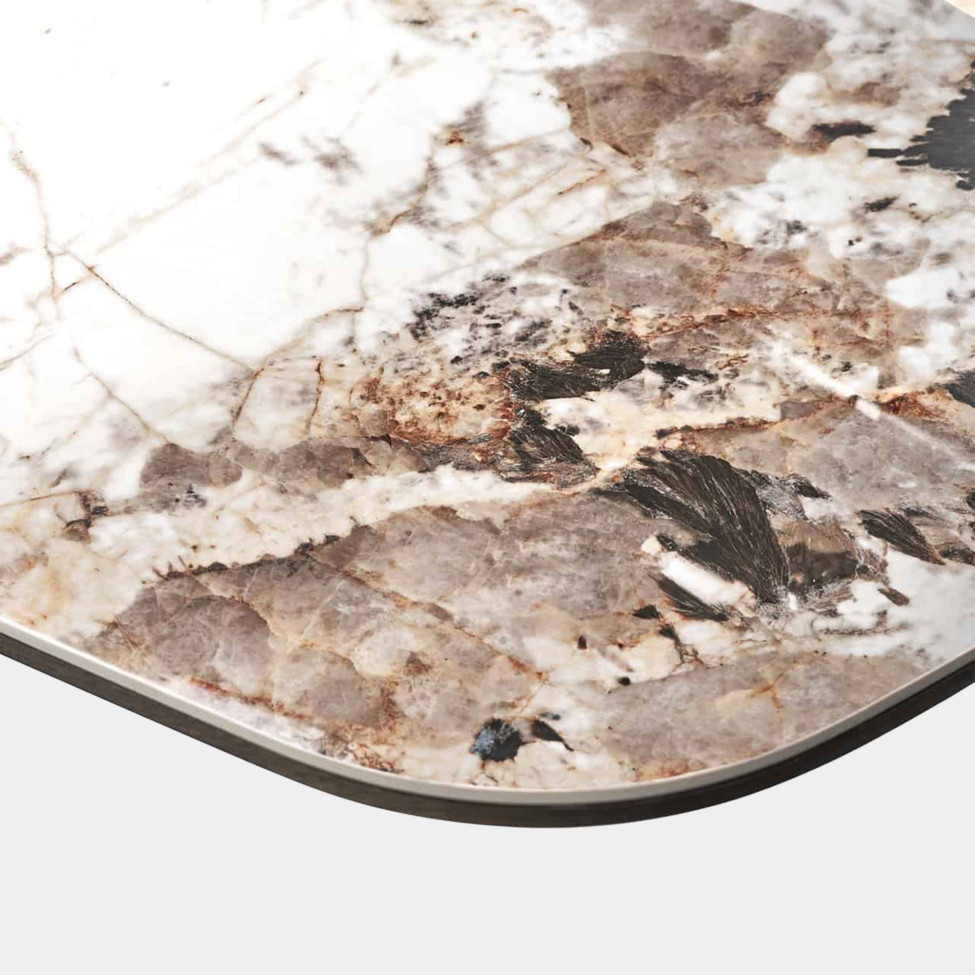 Jazz - Marble Effect Dining Table, Pedestal Base