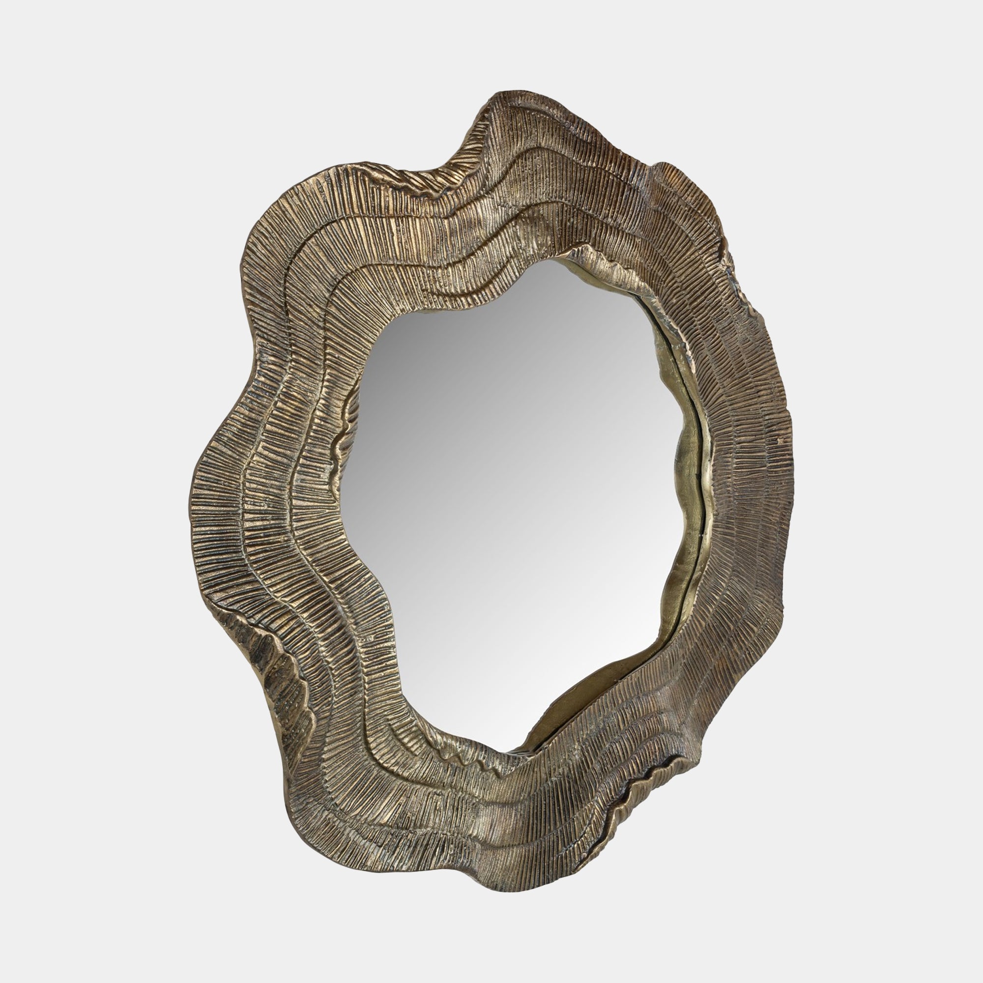 Oro Antique Gold - Ripple Wall Mirror