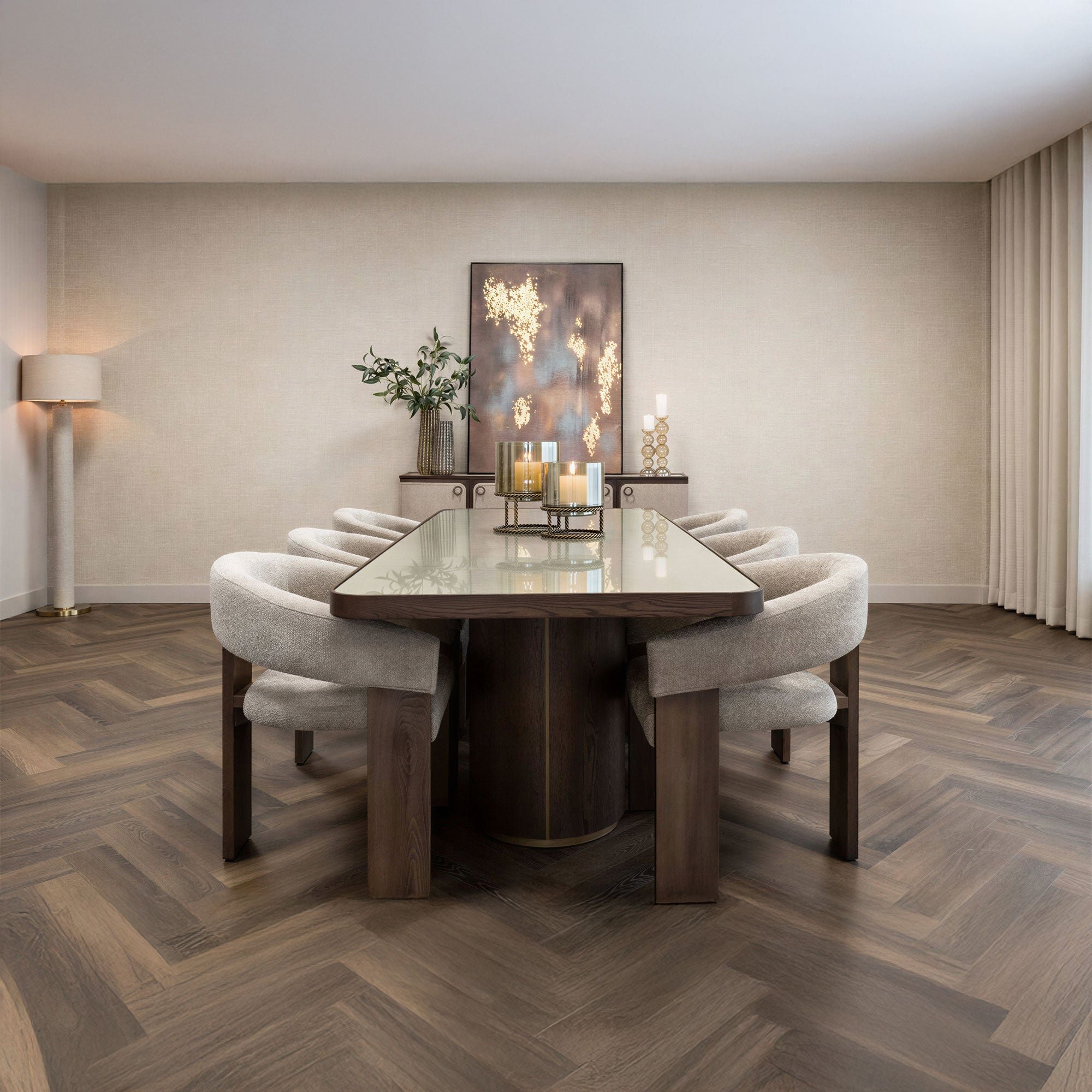Marlow - Glass Dining Table