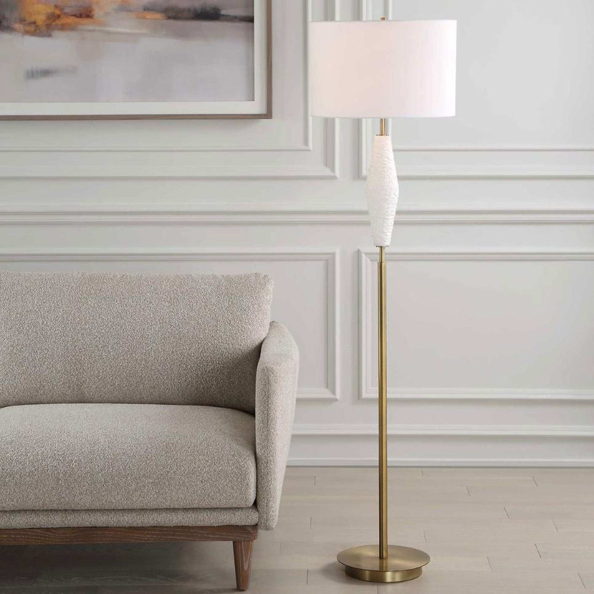 Klippie Gold White - Floor Lamp