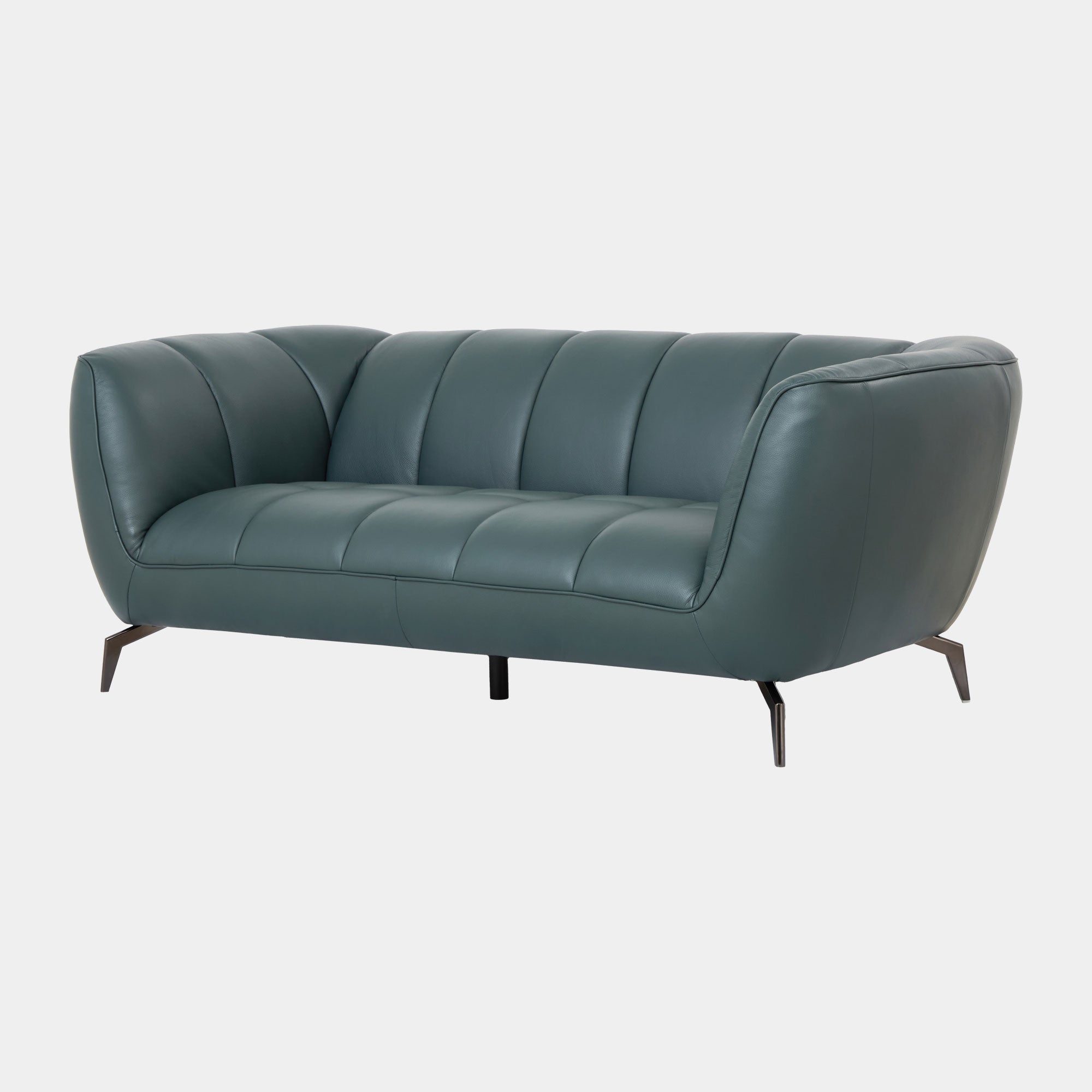 Odyssey - 2.5 Seat Sofa, Oslo Peacock Leather