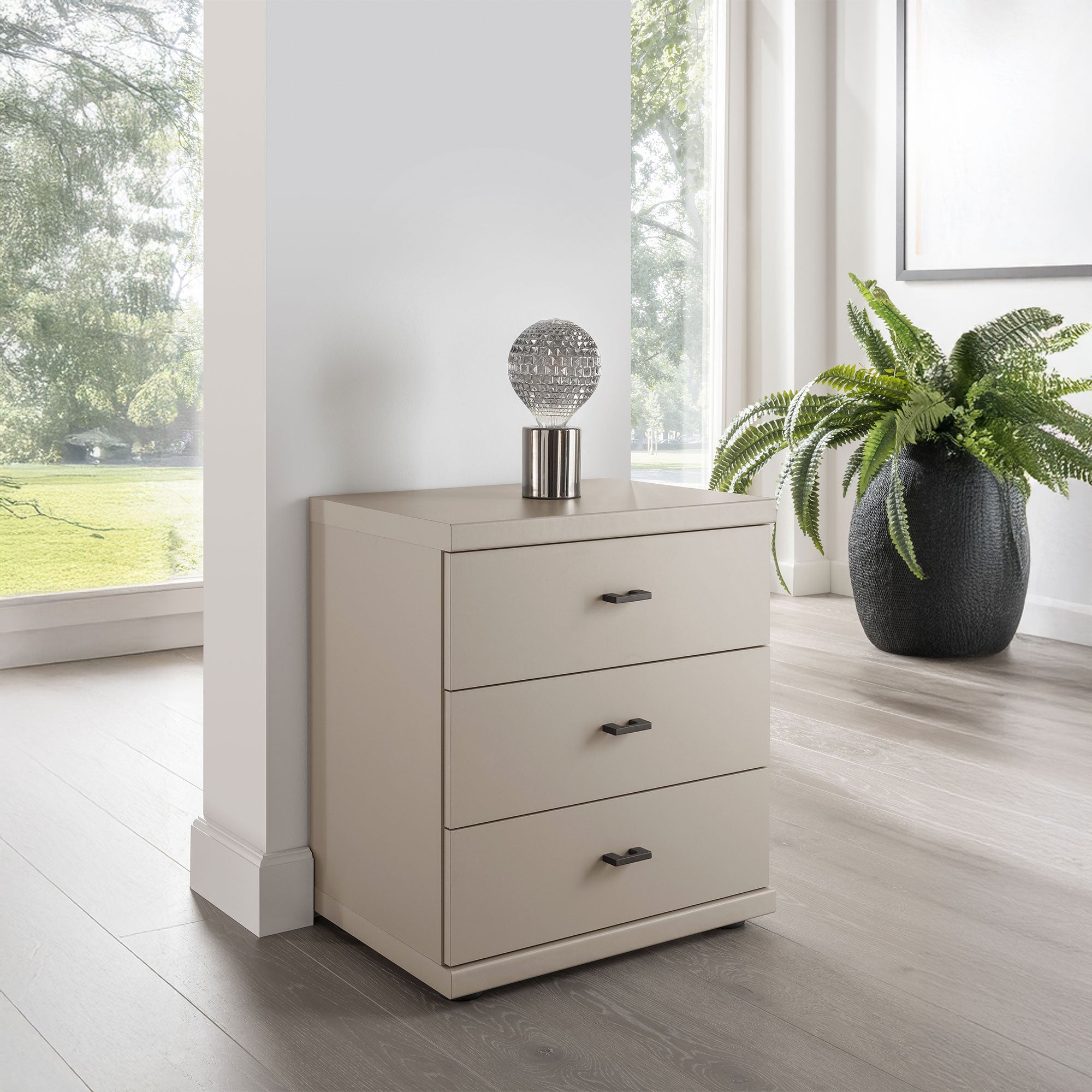 Fitzroy - 3 Drawer Bedside Chest