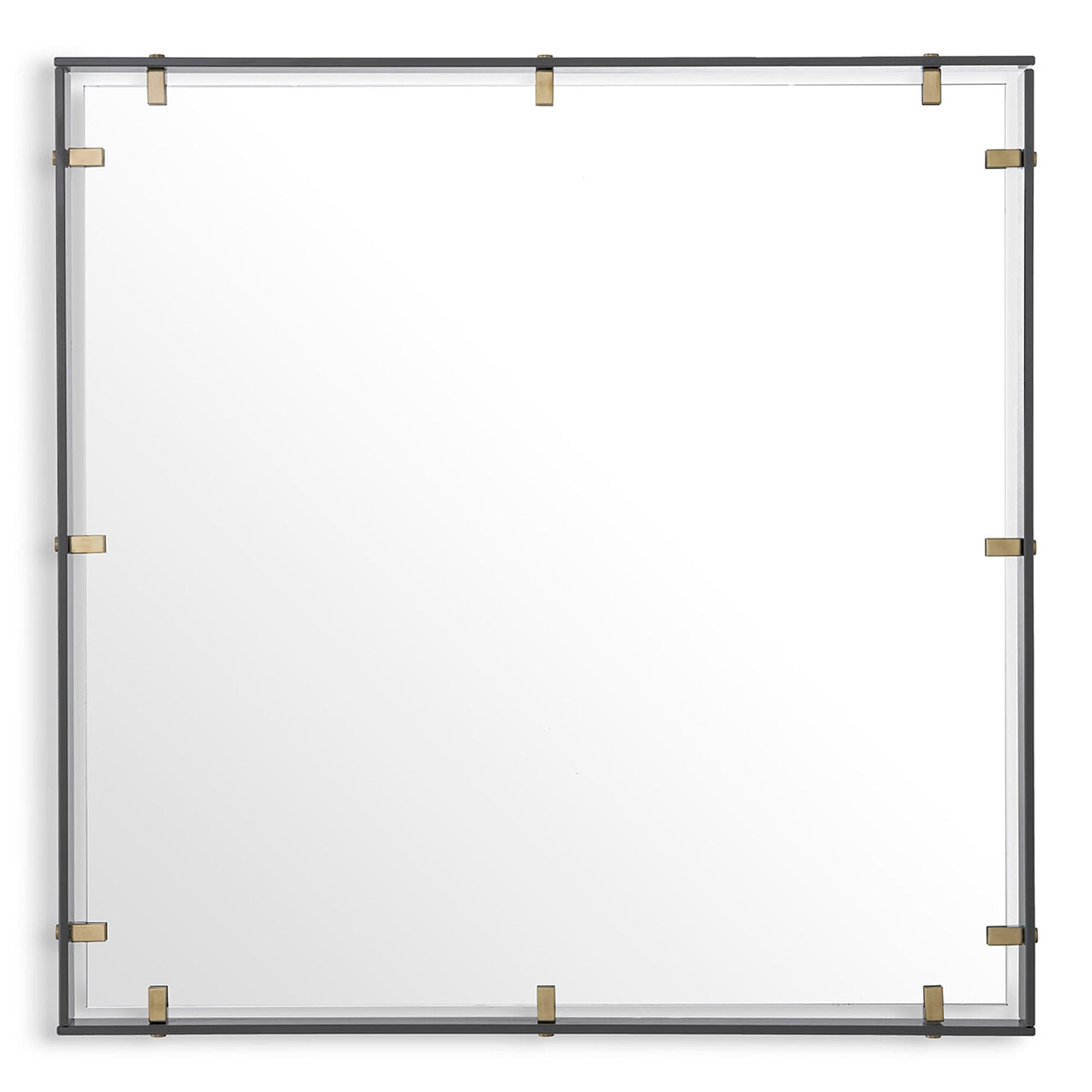 Eichholtz Verona - Medium Mirror Smoked Glass Antique Brass Finish
