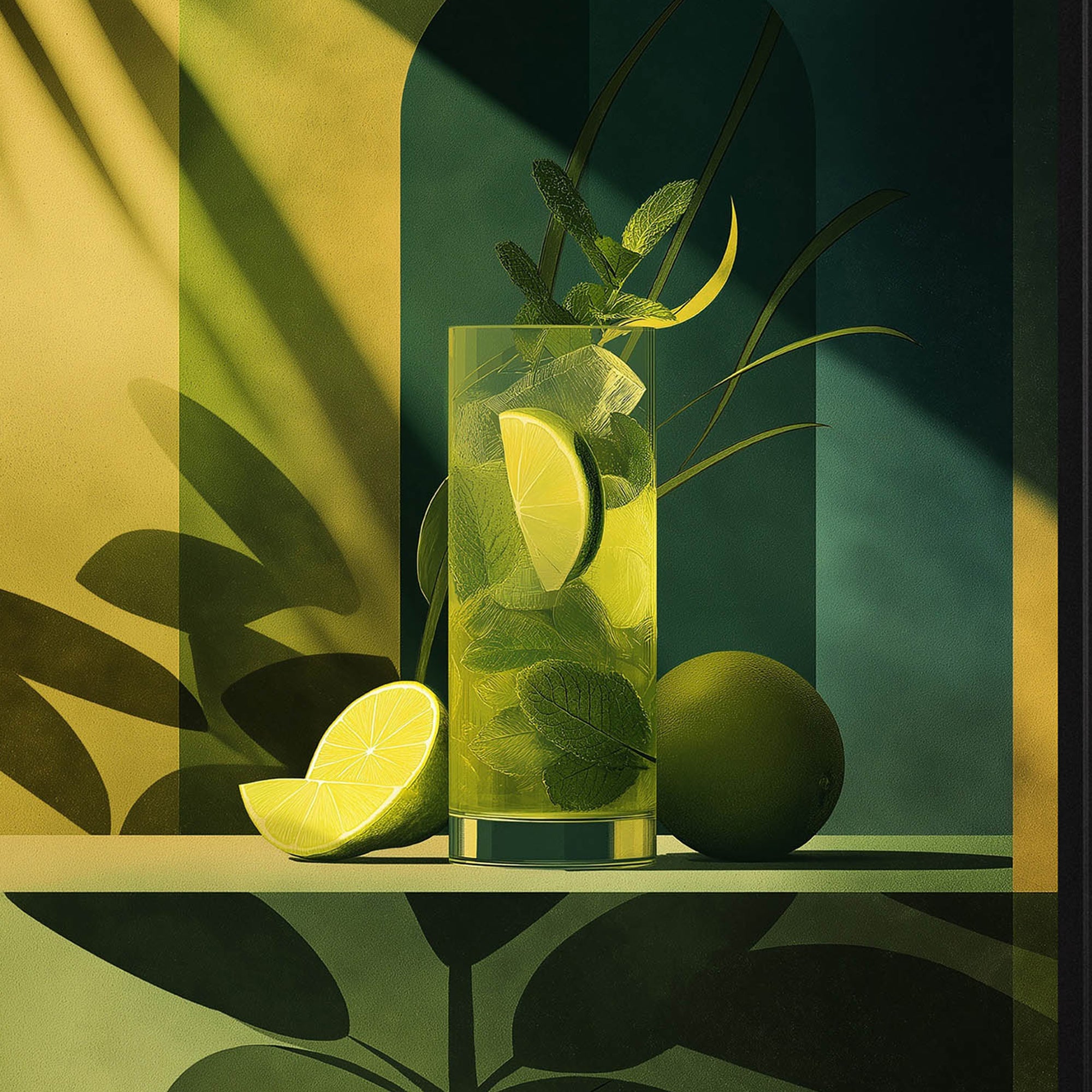 Moody Mojito - Framed Wall Art Print