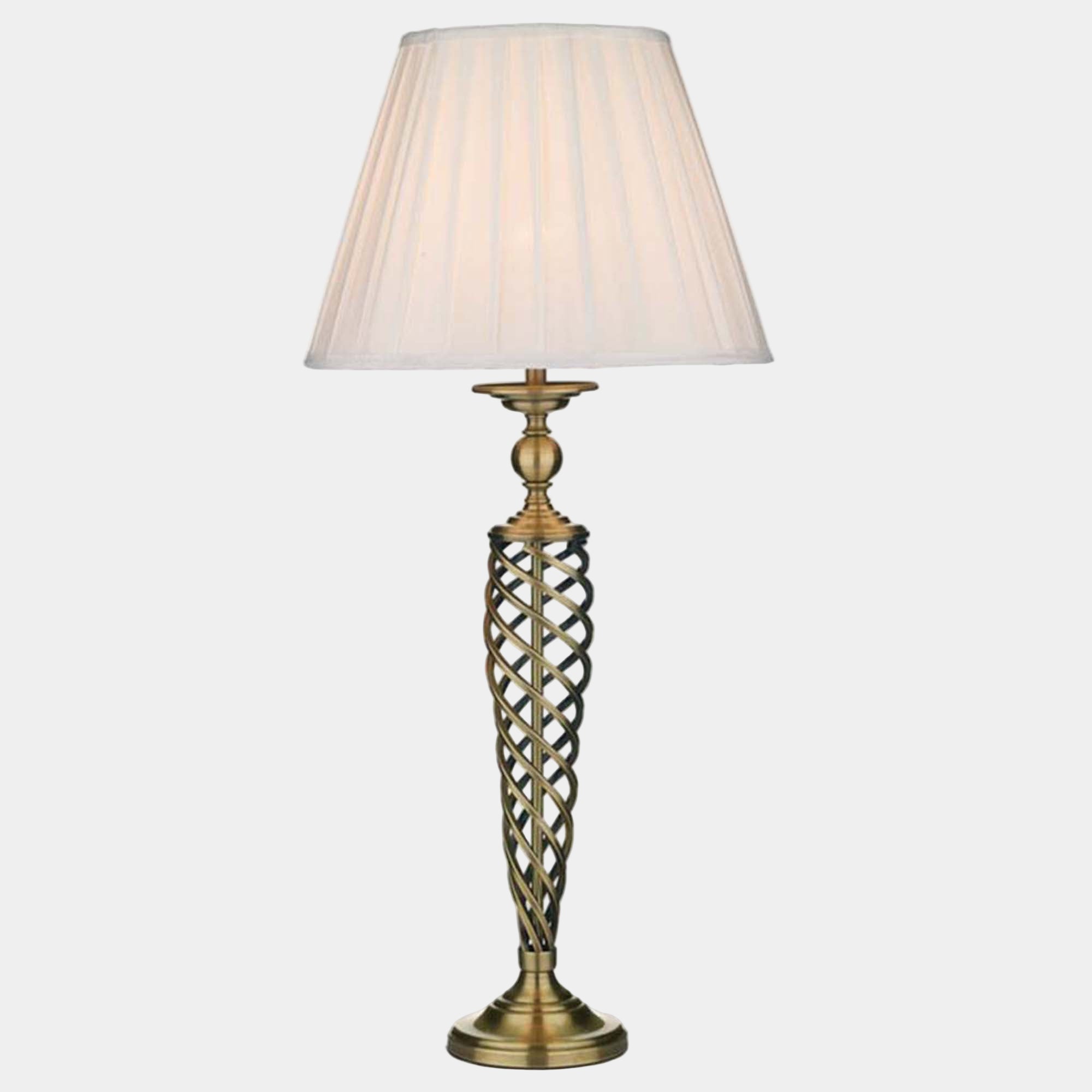 Braid Table Lamp Antique Brass