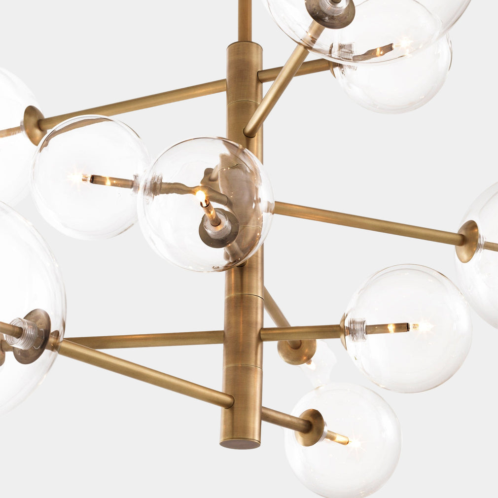 Eichholtz Argento - Small Chandelier Antique Brass