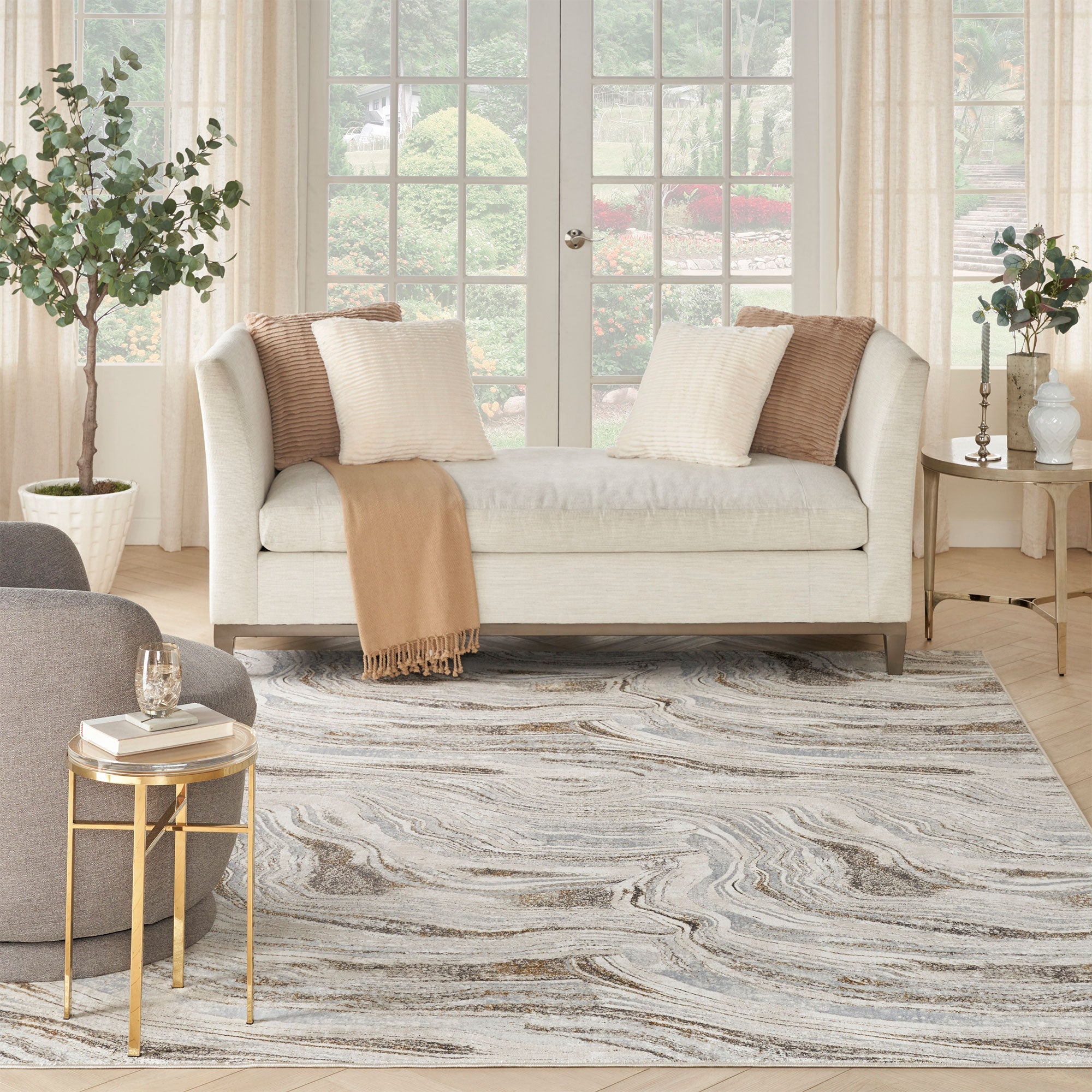 Glitz Swirl - Patterned Rug