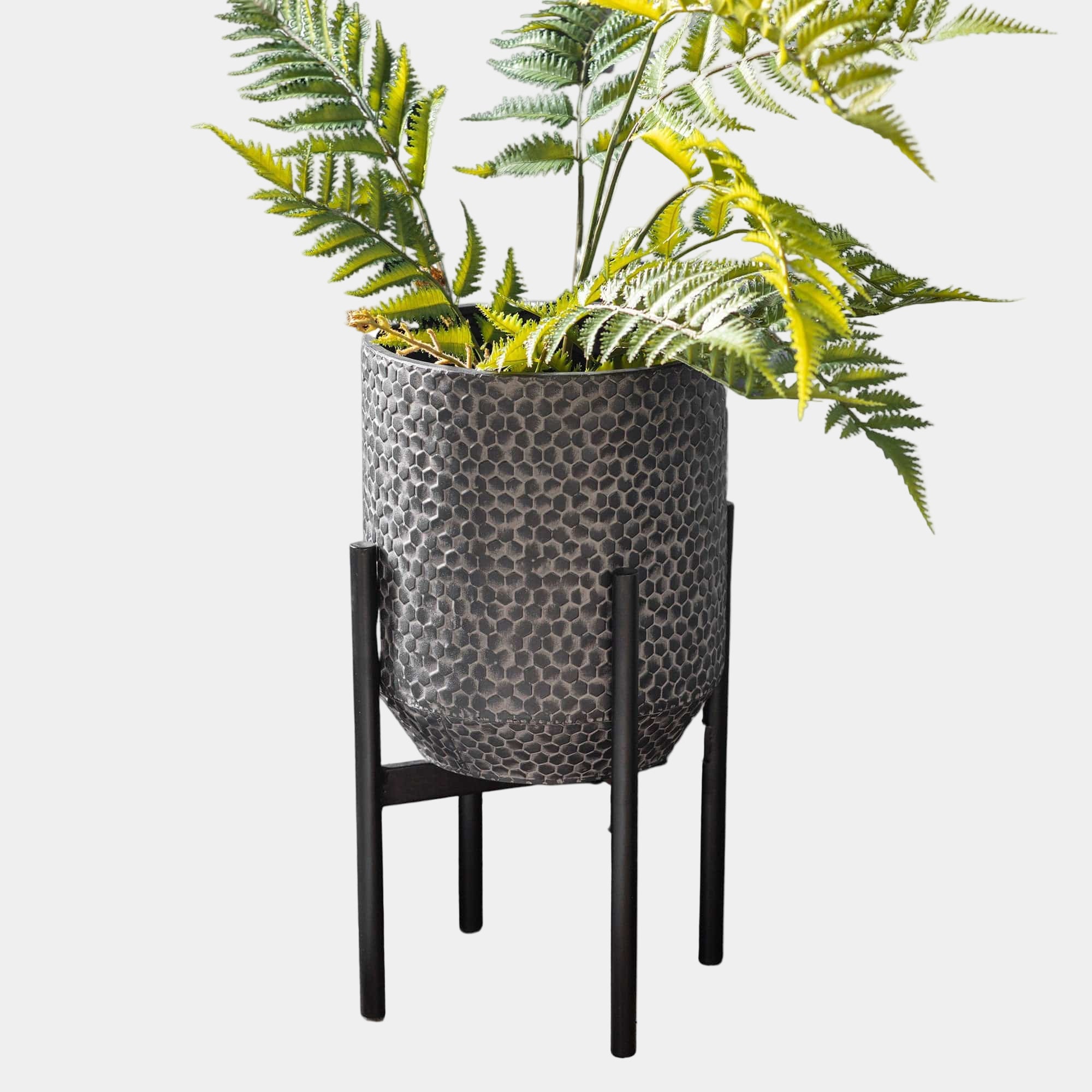 Felix Metal Planter Black Small