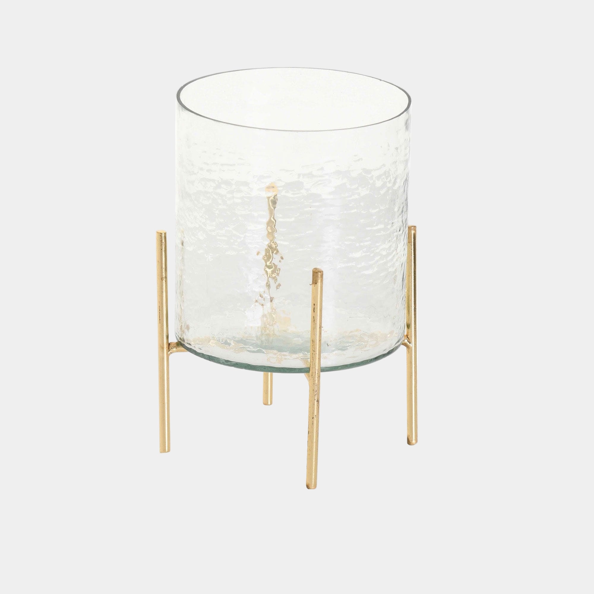 Hammered Tea Light Stand - Medium