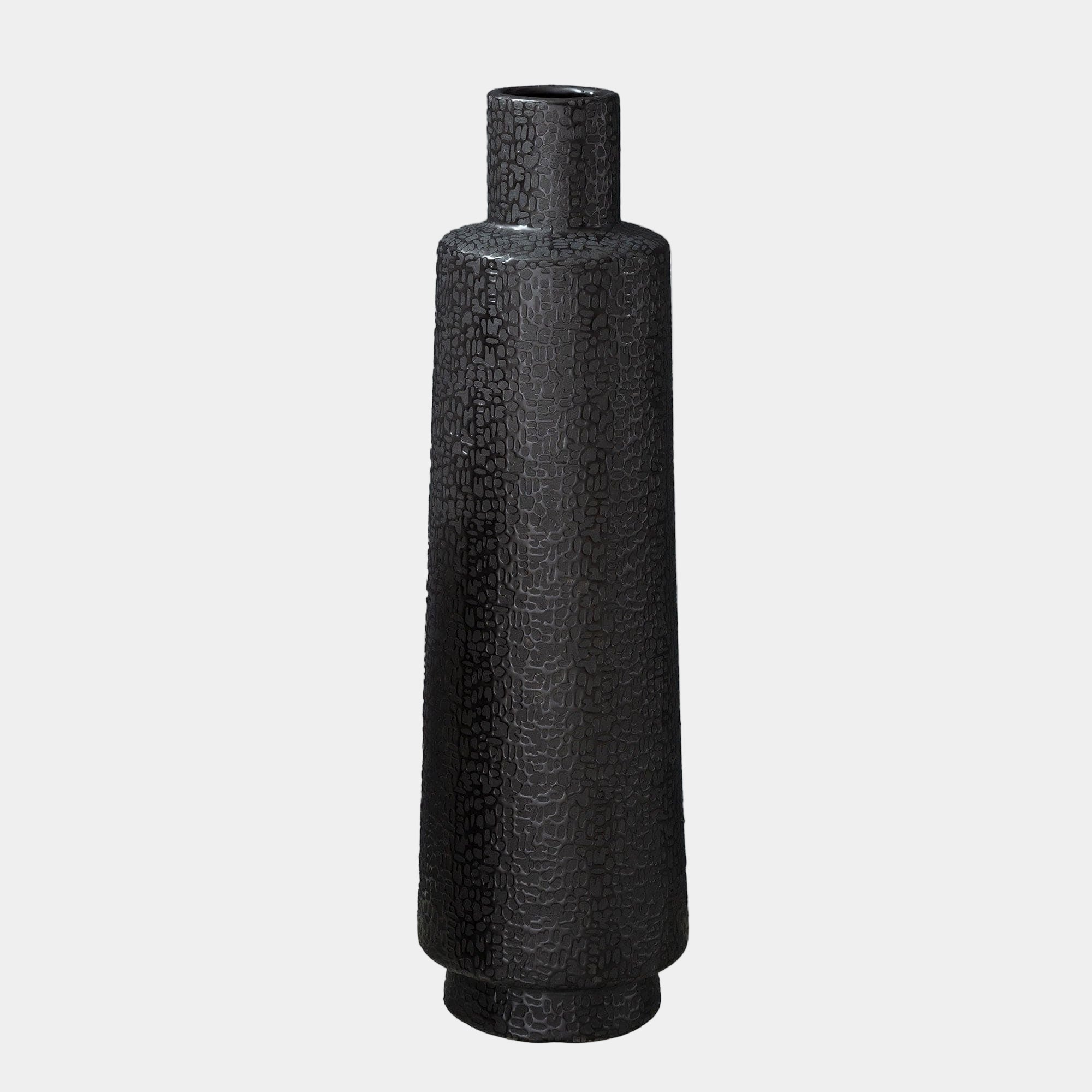 Melanite - Textured Vase Large