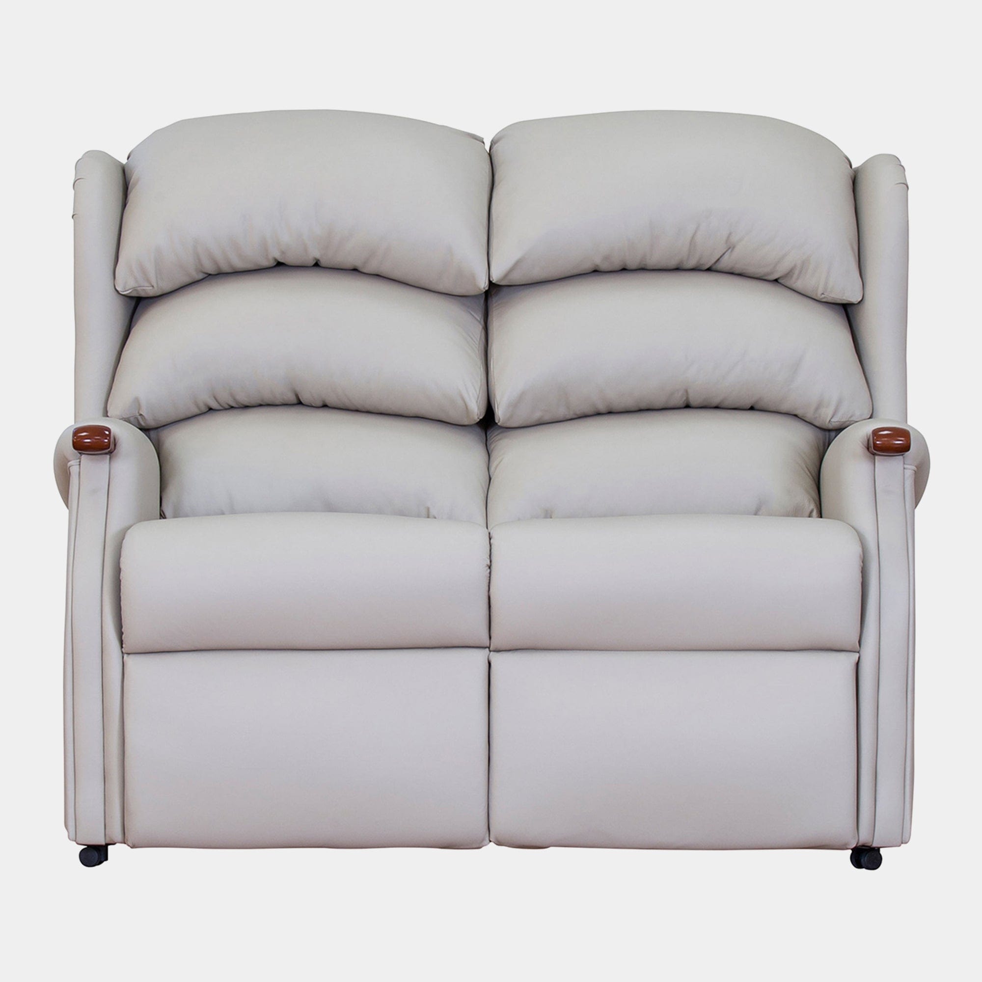 New Woodstock - Fixed 2 Seat Settee In Leather