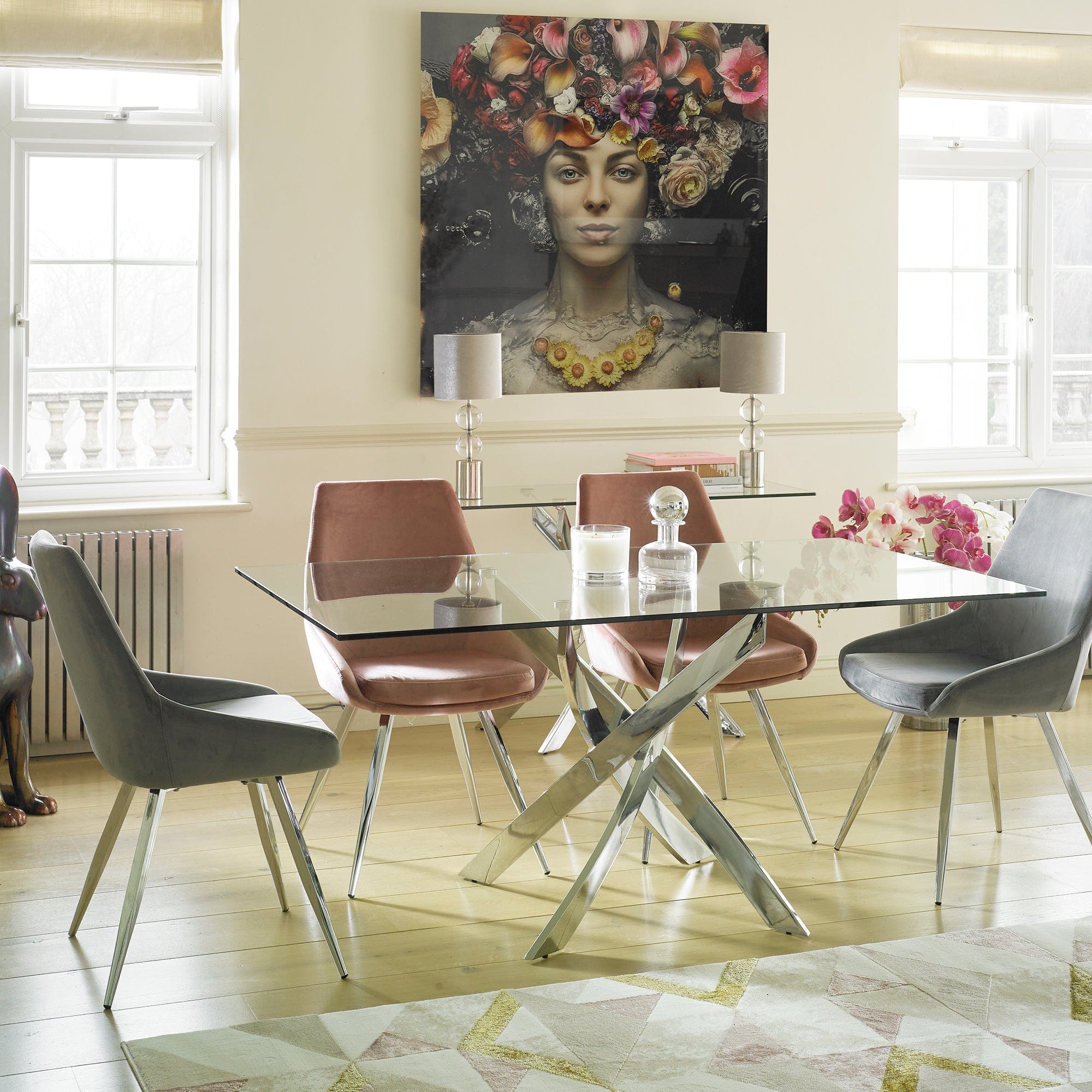 Puzzle - Glass Dining Table