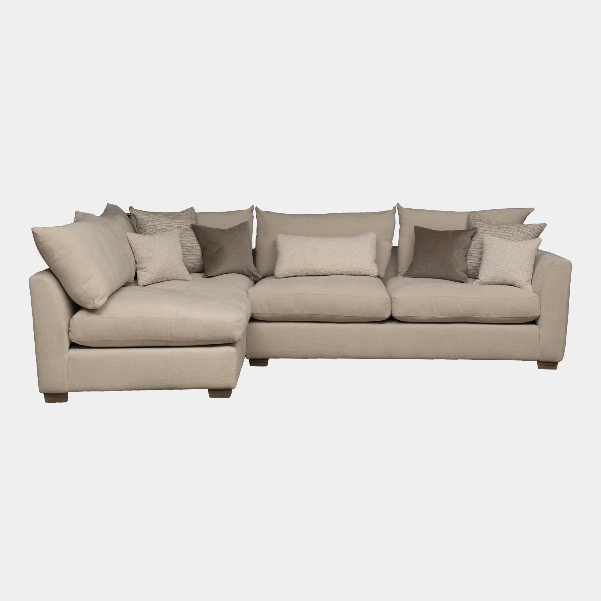 Riva - RHF Combi Corner Sofa, Fabric