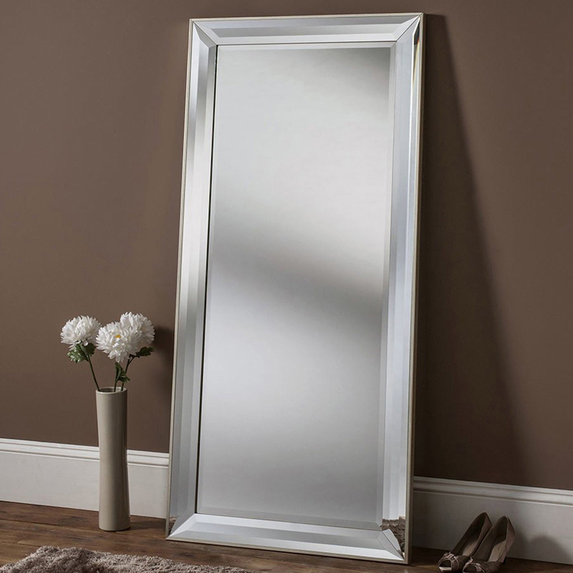 Ascot Double Bevelled Mirror 167x76cm (WG)