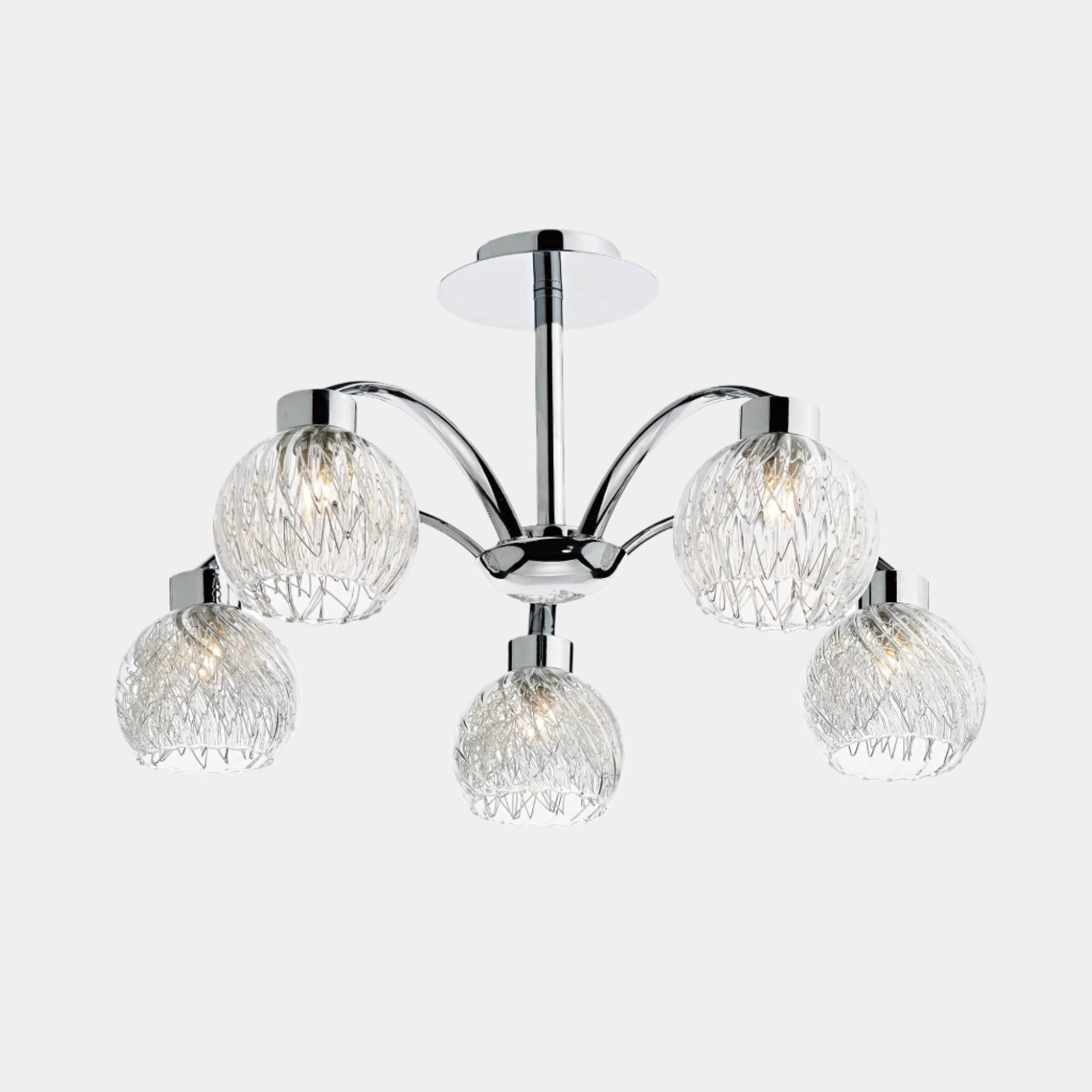AAchen 5 Light Polished Chrome