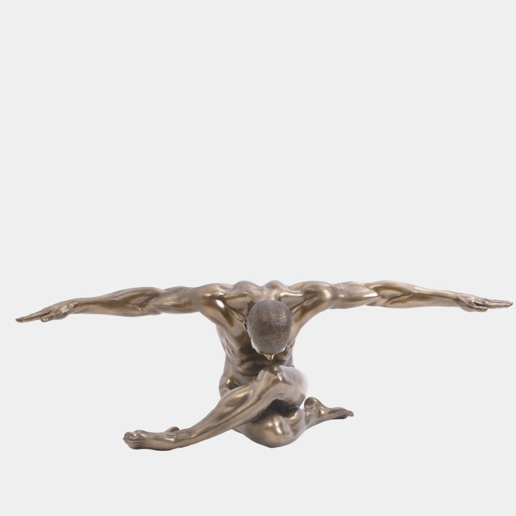 Keswick Male Statue Arms Out - Bronze