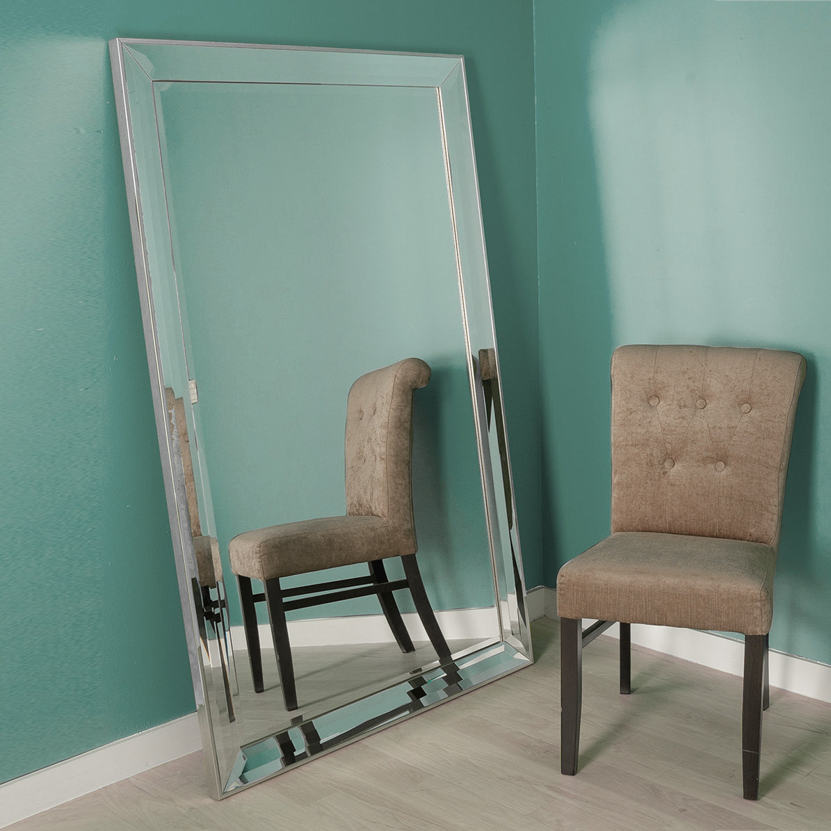 Ascot Double Bevelled Mirror 167x107cm (WG)