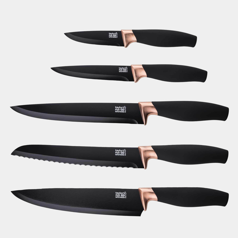 Brooklyn Copper Knife Block 5pc