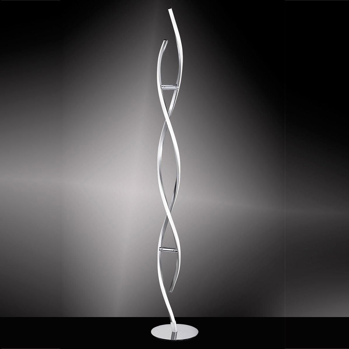 Twirl Chrome - Floor Lamp