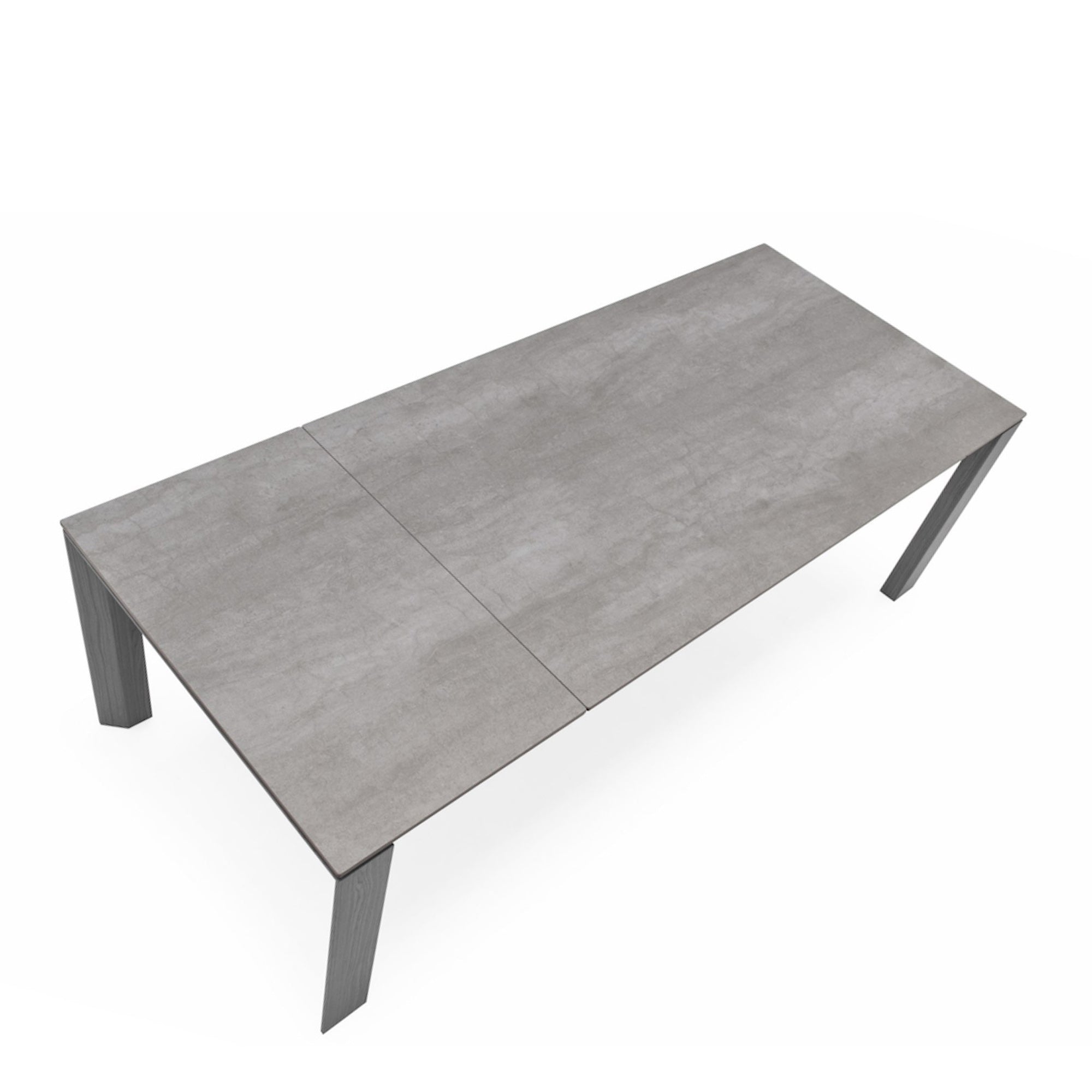 CS/4058-LV160 P1C Cement Ceramic Top Grey Extending Dining Table