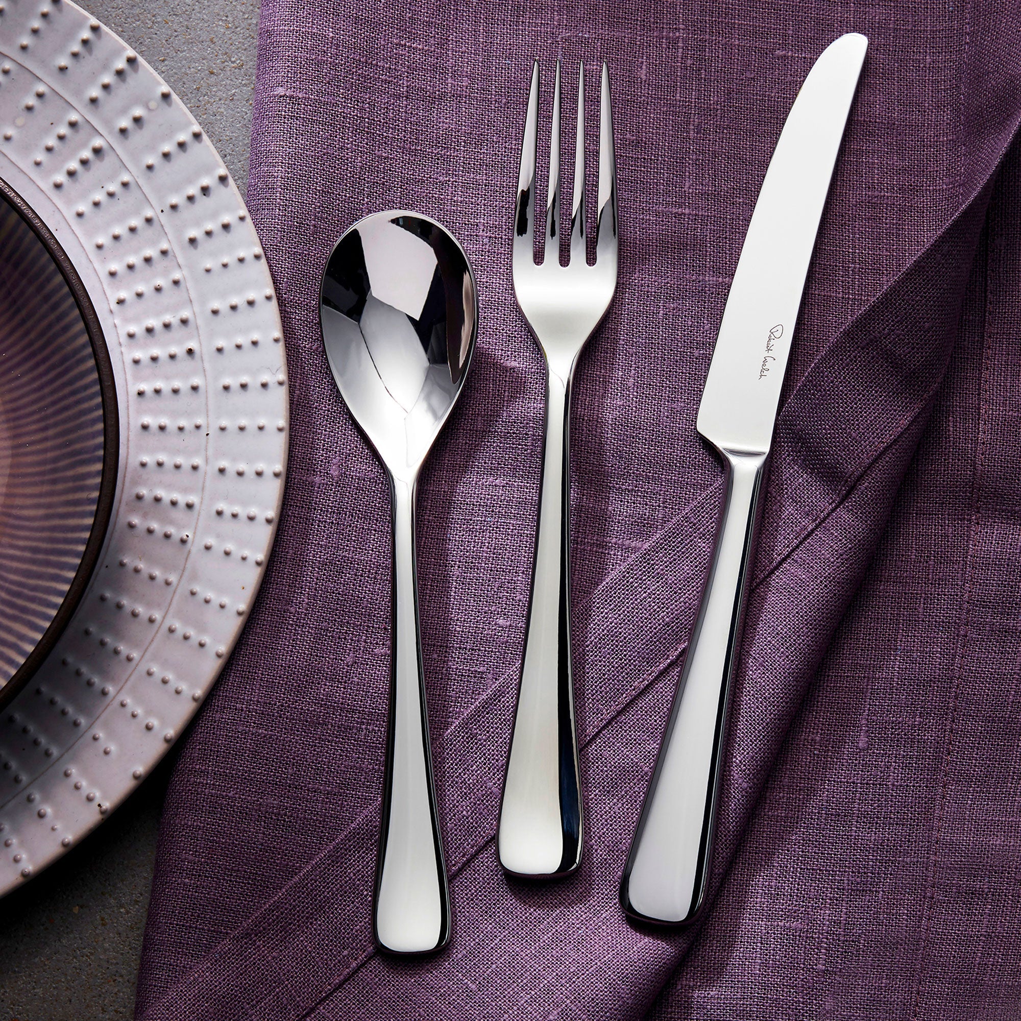 Robert Welch Malvern Bright - Cutlery Set, 24 Piece
