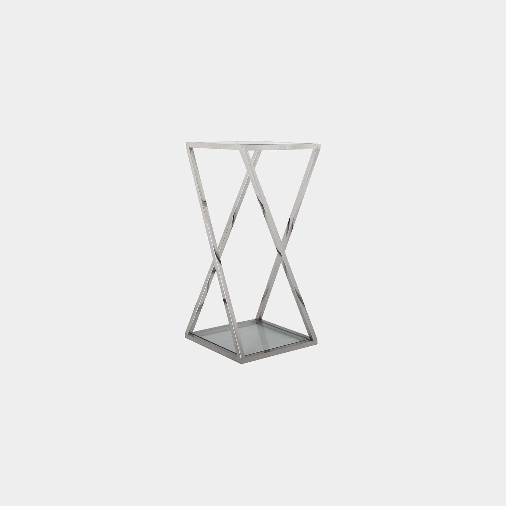 Large Glass Top Plant Table