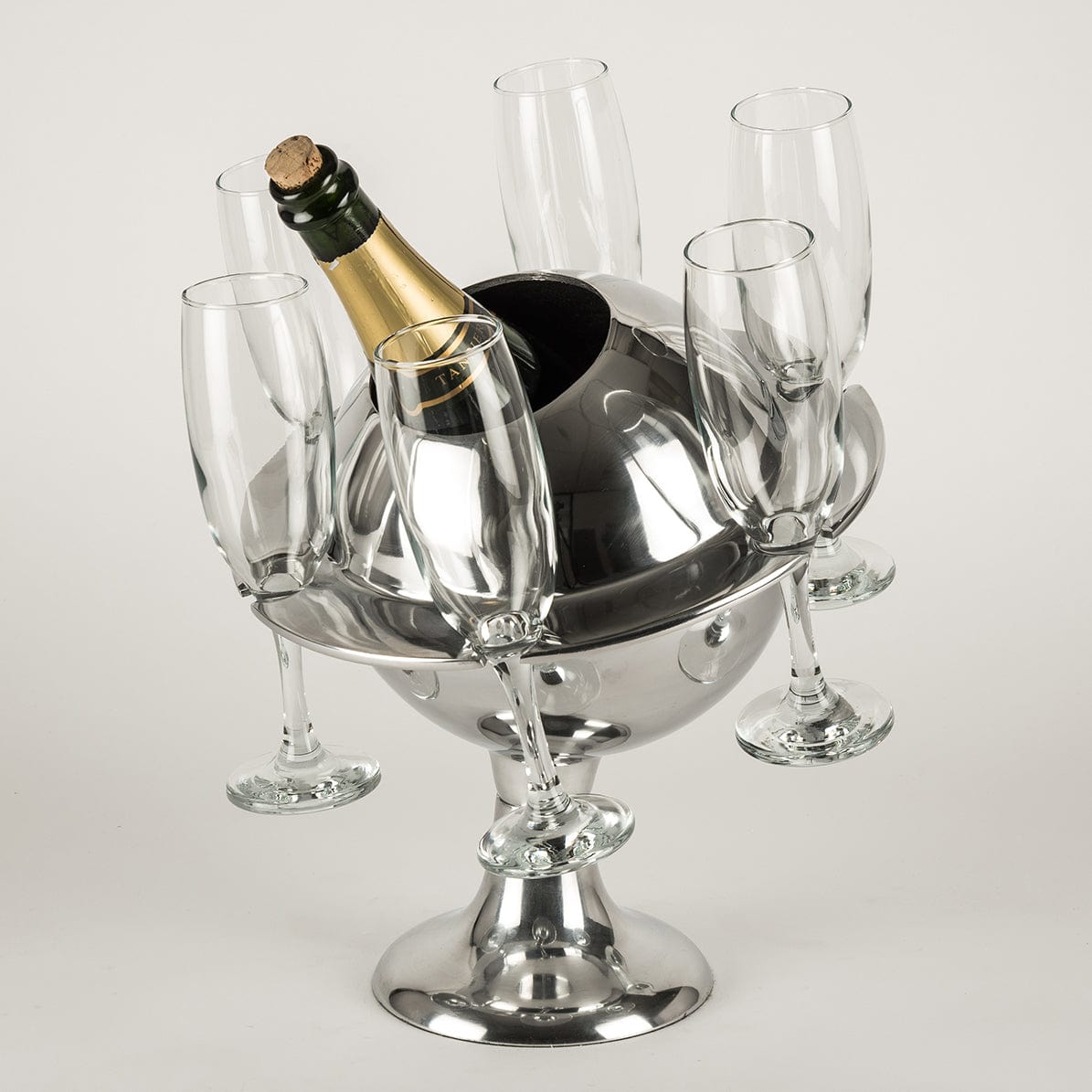 Luna Cooler Table Standing With 6 Glasses