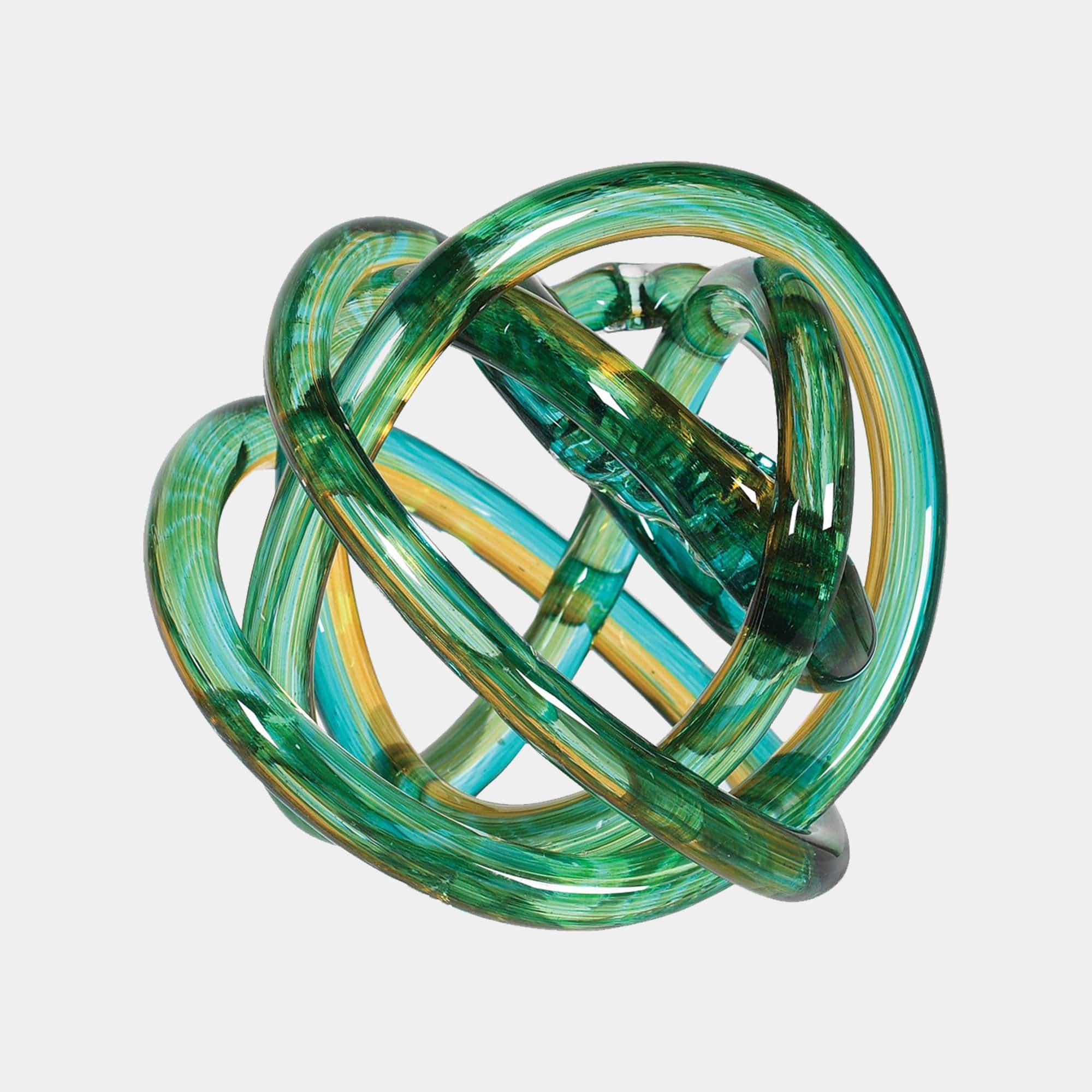 Knot Ornament Green & Yellow (BO)