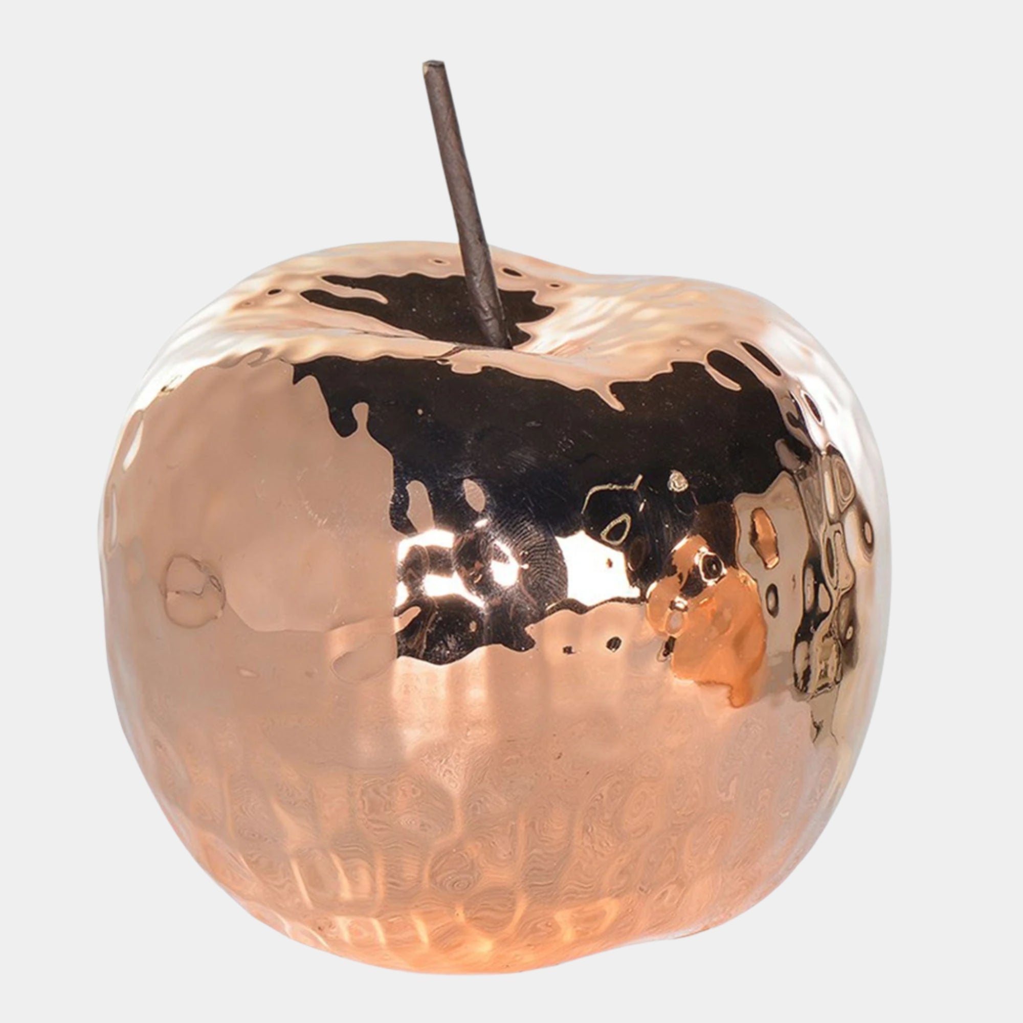 Ceramic Apple - Hammered Copper