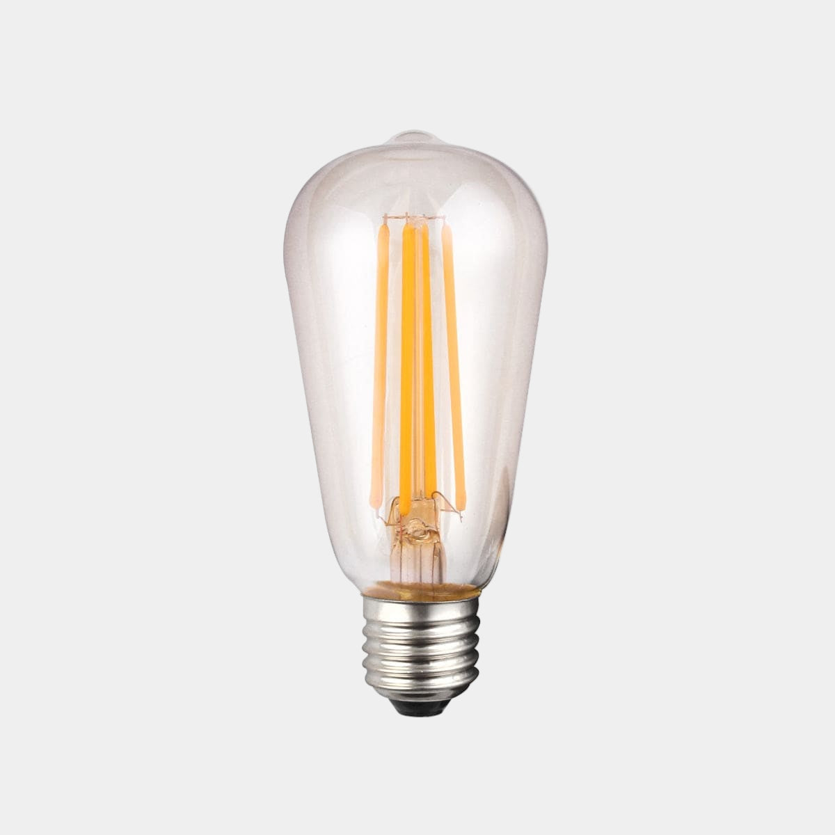 LED Vintage Valve Bulb 8w ES Clear Warm White Dimmable