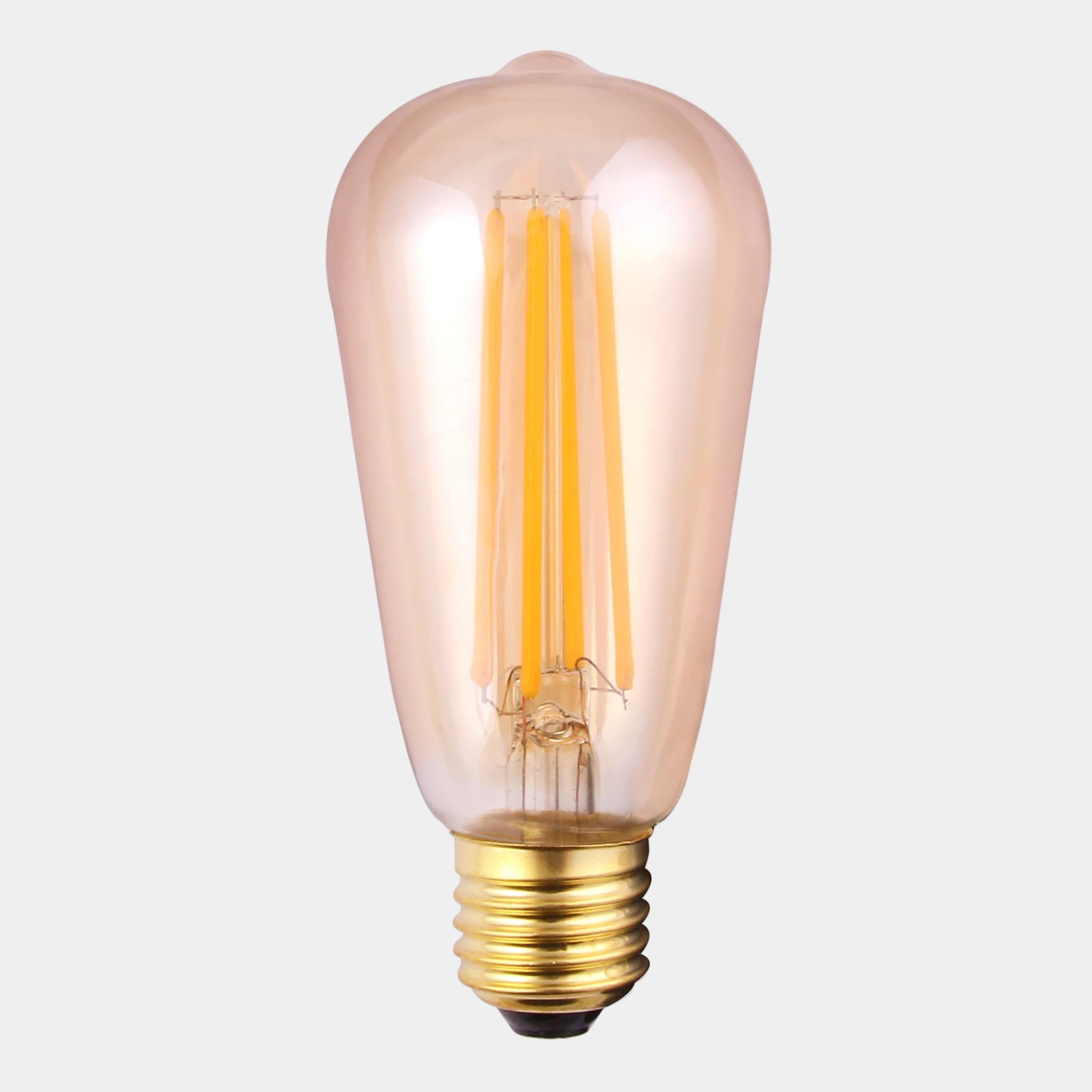 LED Vintage Valve Bulb 8w ES Tinted Warm White Dimmable