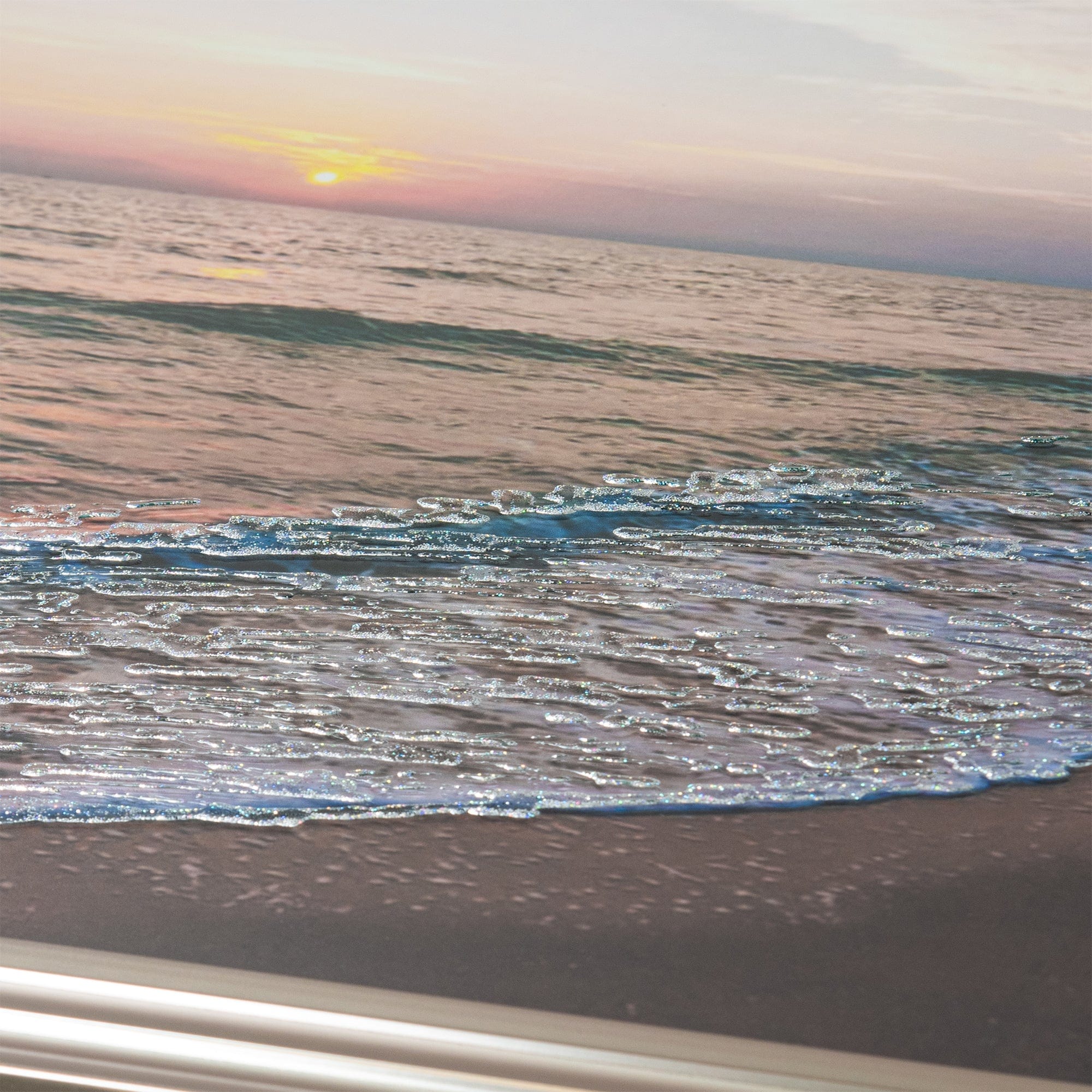 The Beach - Framed Liquid Wall Art