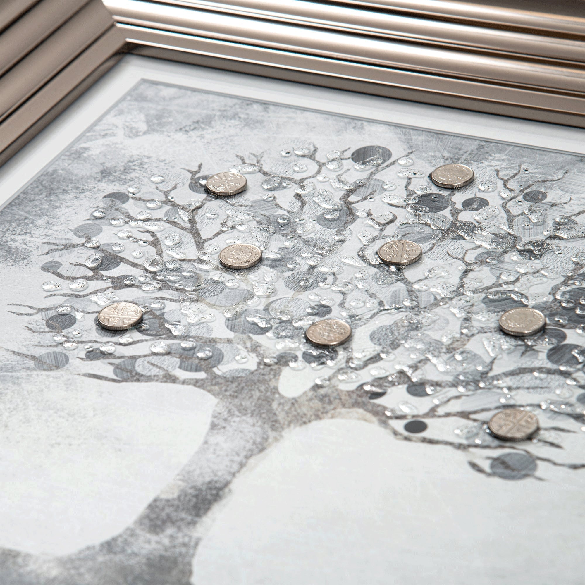 Money Tree - Framed Liquid Wall Art