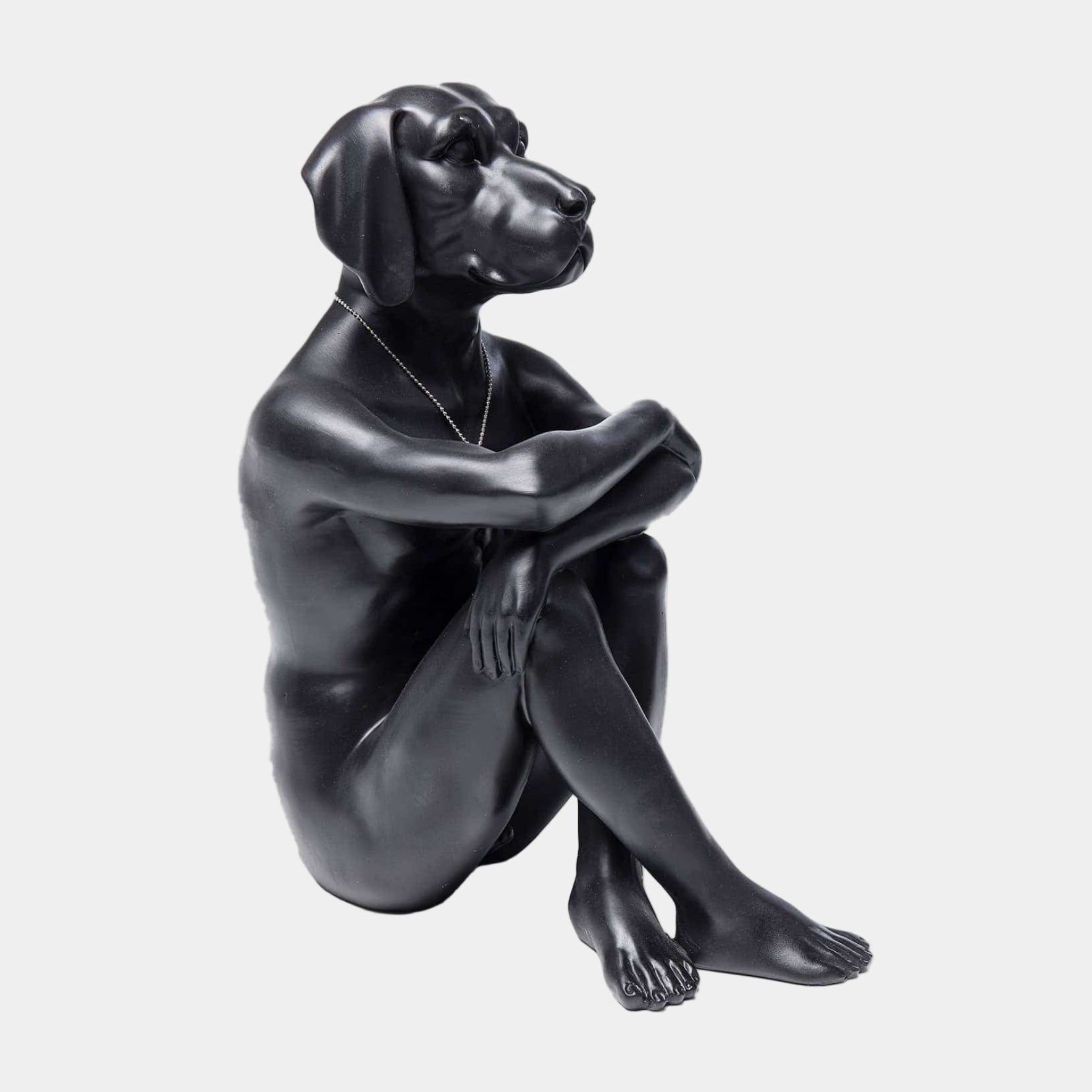 Dog - Black Abstract Sculpture