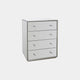 Sofia - 4 Drawer Chest Mirrored