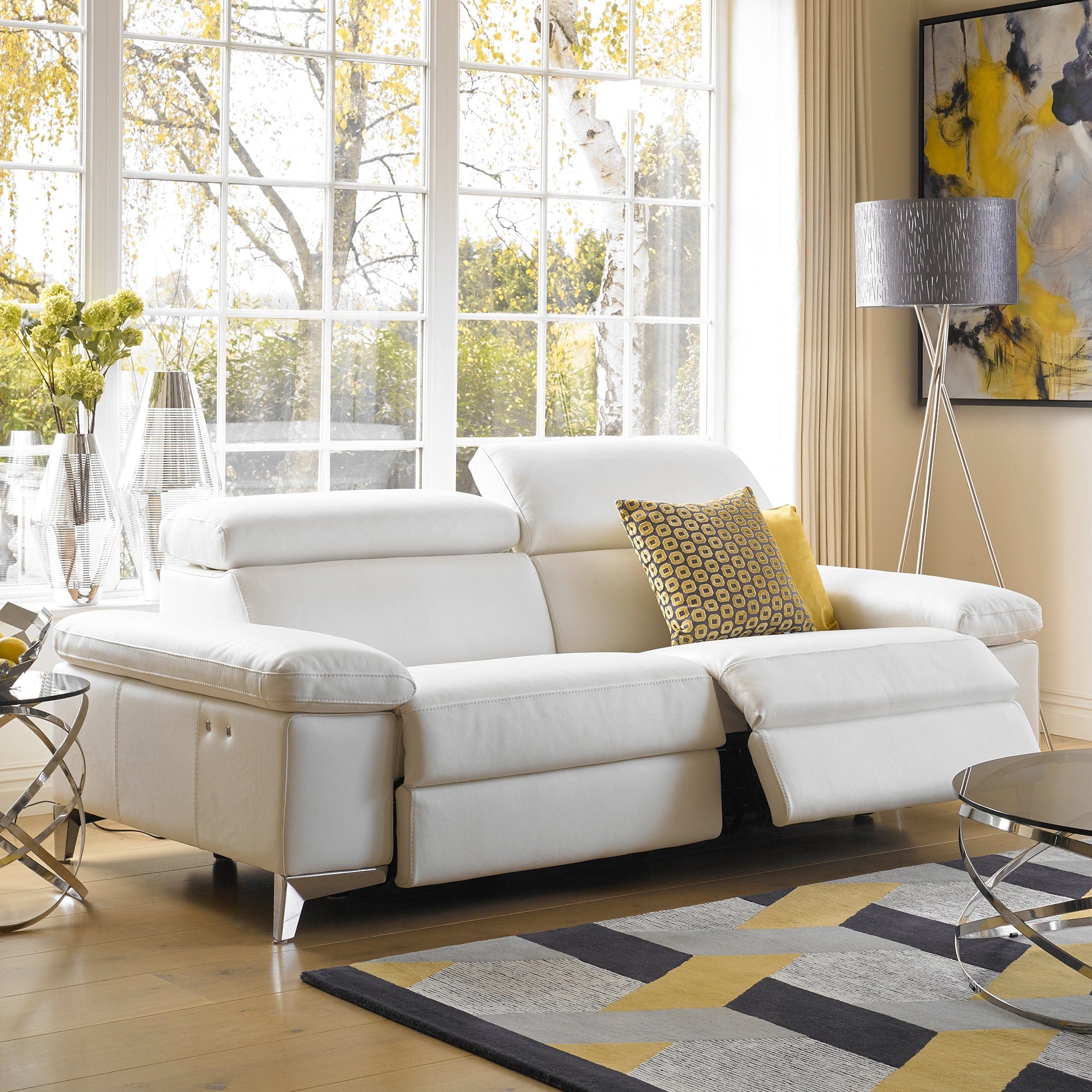 Santoro - 3 Seat Power Recliner Sofa, Leather
